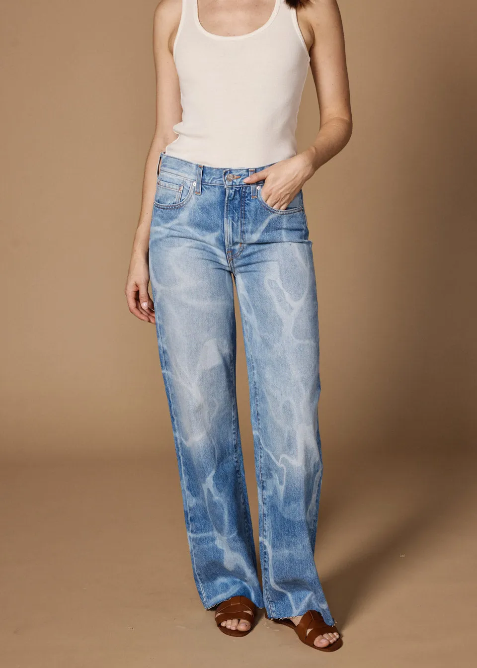 Marli Wide Leg || Pool Laser sold by Edwin