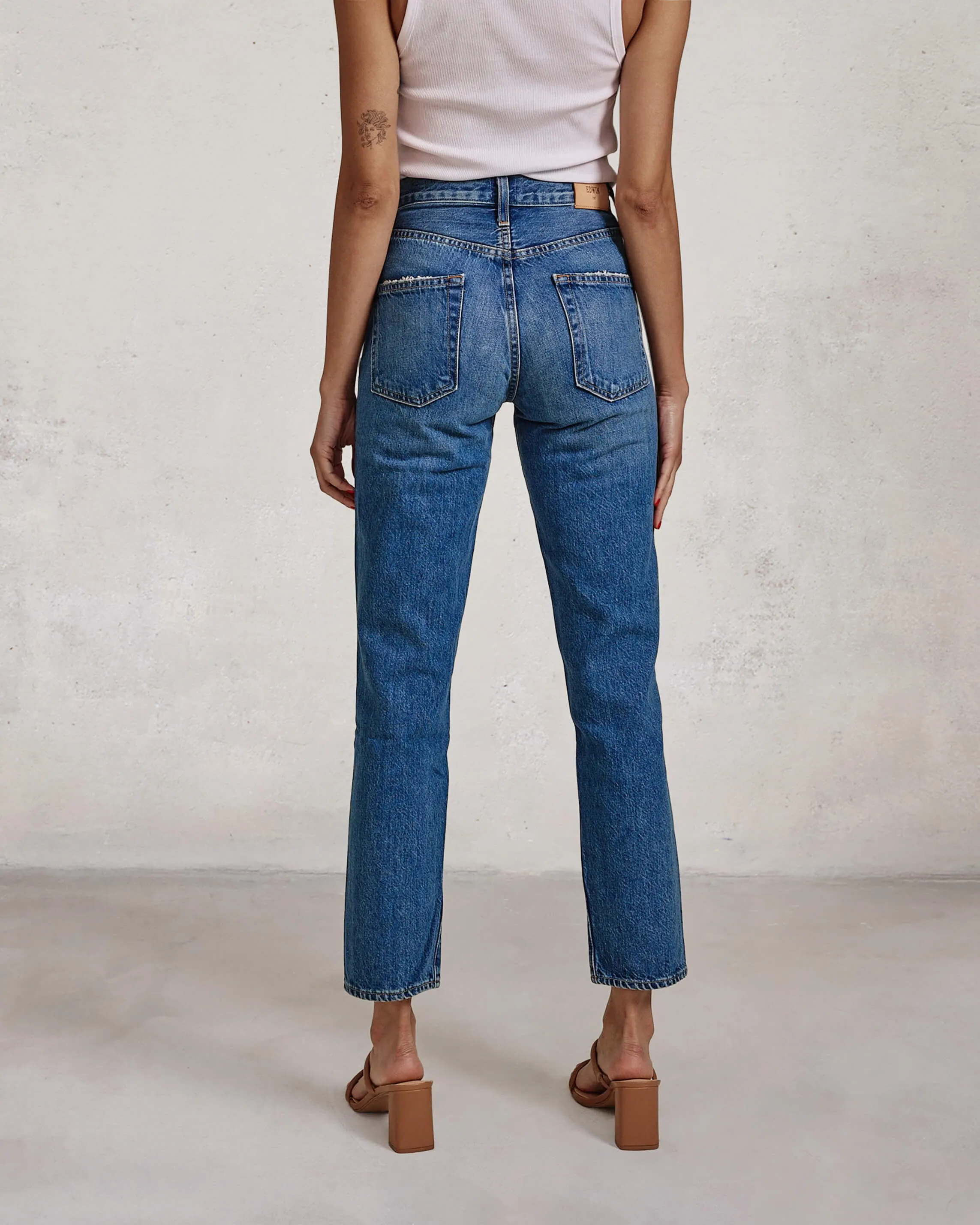 Kali Straight Ankle || Double Cross sold by Edwin product image thumbnail 4