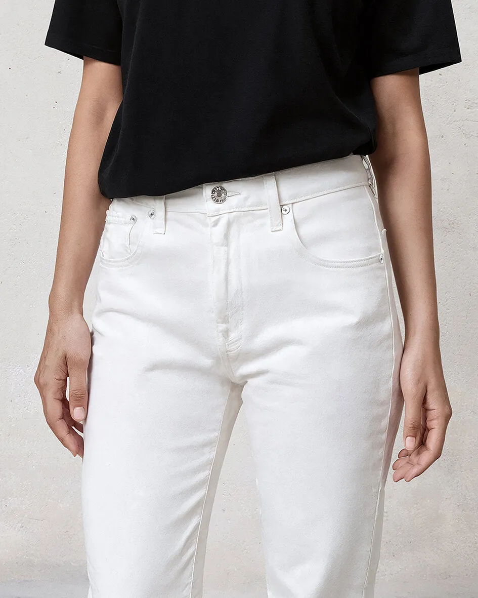 Marli Wide Leg With Raw Hem || Parchment sold by Edwin product image thumbnail 3