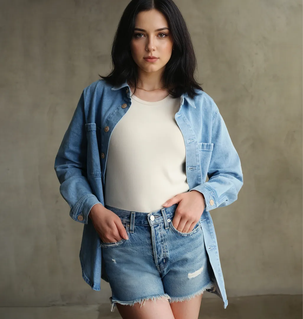 Cai Cut-off Short || Siren sold by Edwin