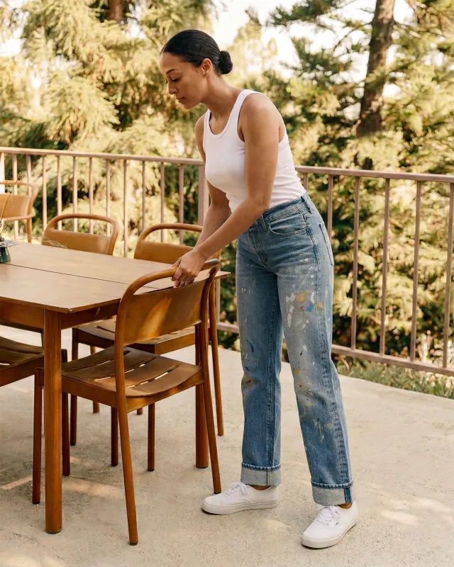 Tash Relaxed Straight Leg with Cuff || Portrait made by Edwin