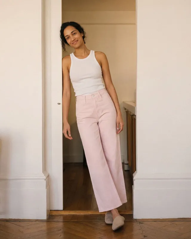 Iris Palazzo Crop || Rose made by Edwin