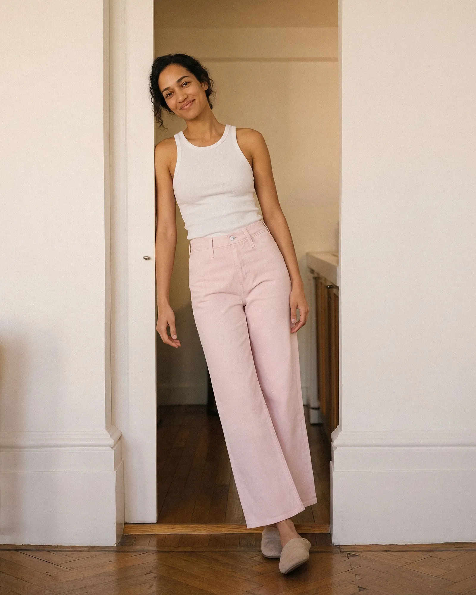 Iris Palazzo Crop || Rose sold by Edwin
