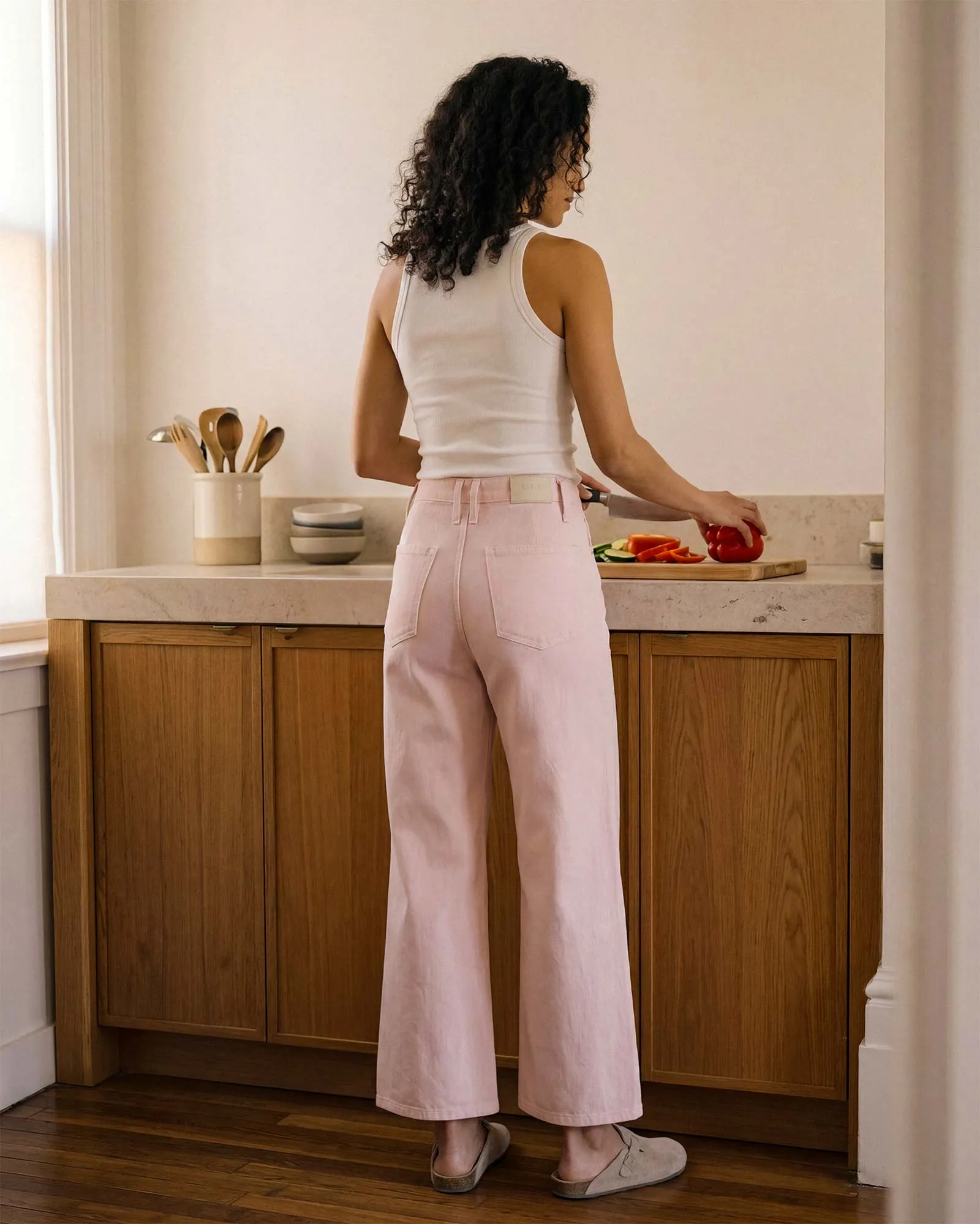 Iris Palazzo Crop || Rose sold by Edwin product image thumbnail 3