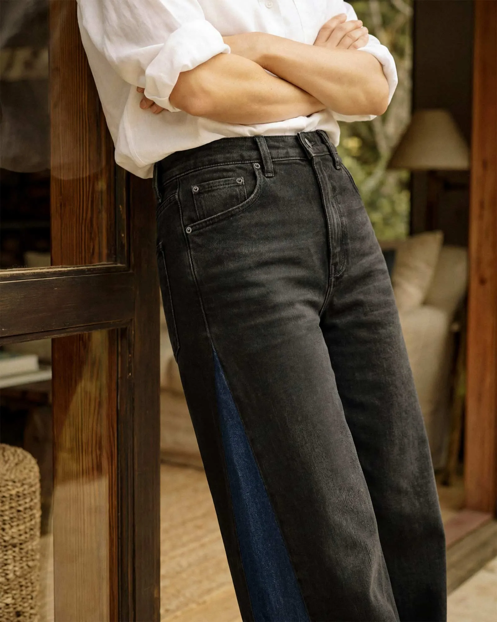 Marli Super Wide Leg Insert || Black Insert sold by Edwin product image thumbnail 4