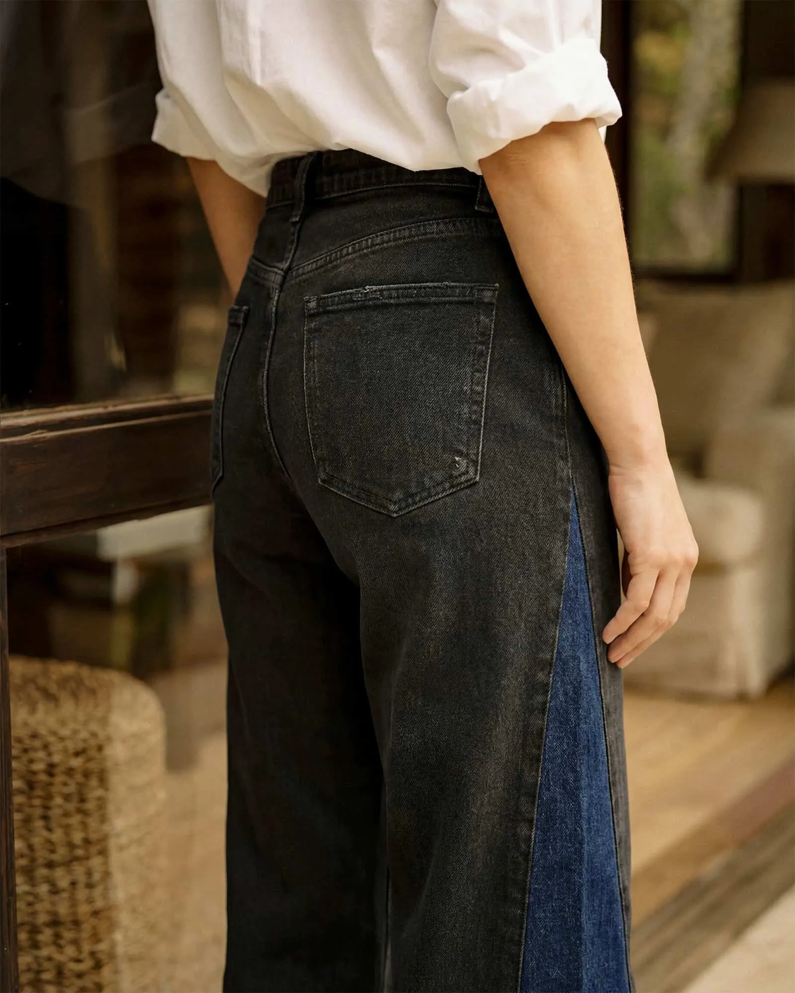 Marli Super Wide Leg Insert || Black Insert sold by Edwin product image thumbnail 5