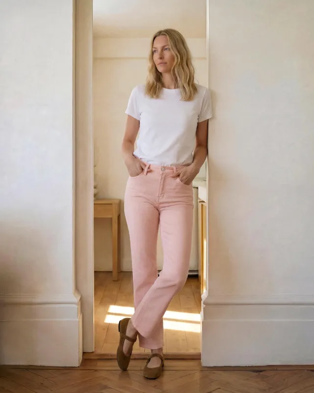 Lark Ankle Bootcut || Peach made by Edwin