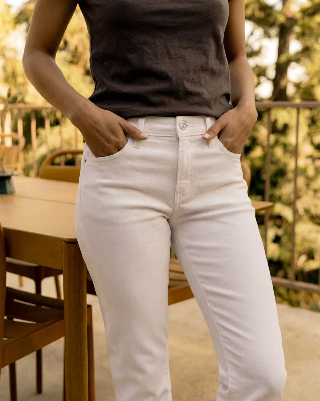 Jamie Boyfriend || Optic White sold by Edwin product image thumbnail 4