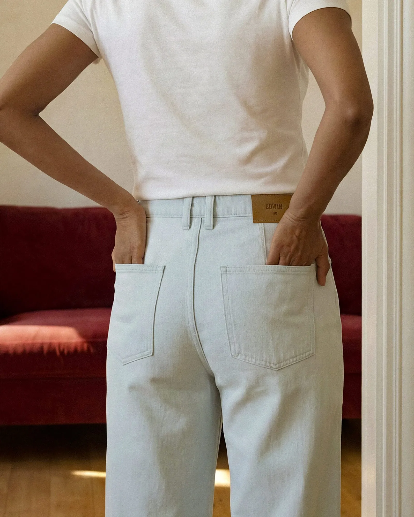Darcy Wide Leg with Pork Chop || Moonlight White sold by Edwin product image thumbnail 5