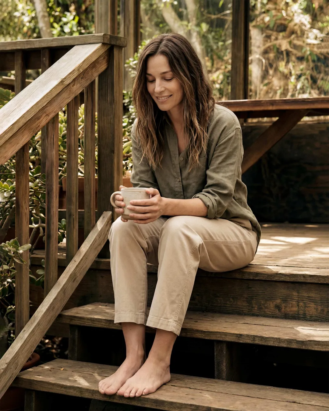 Isla Pleated Pant || Linen sold by Edwin product image thumbnail 3