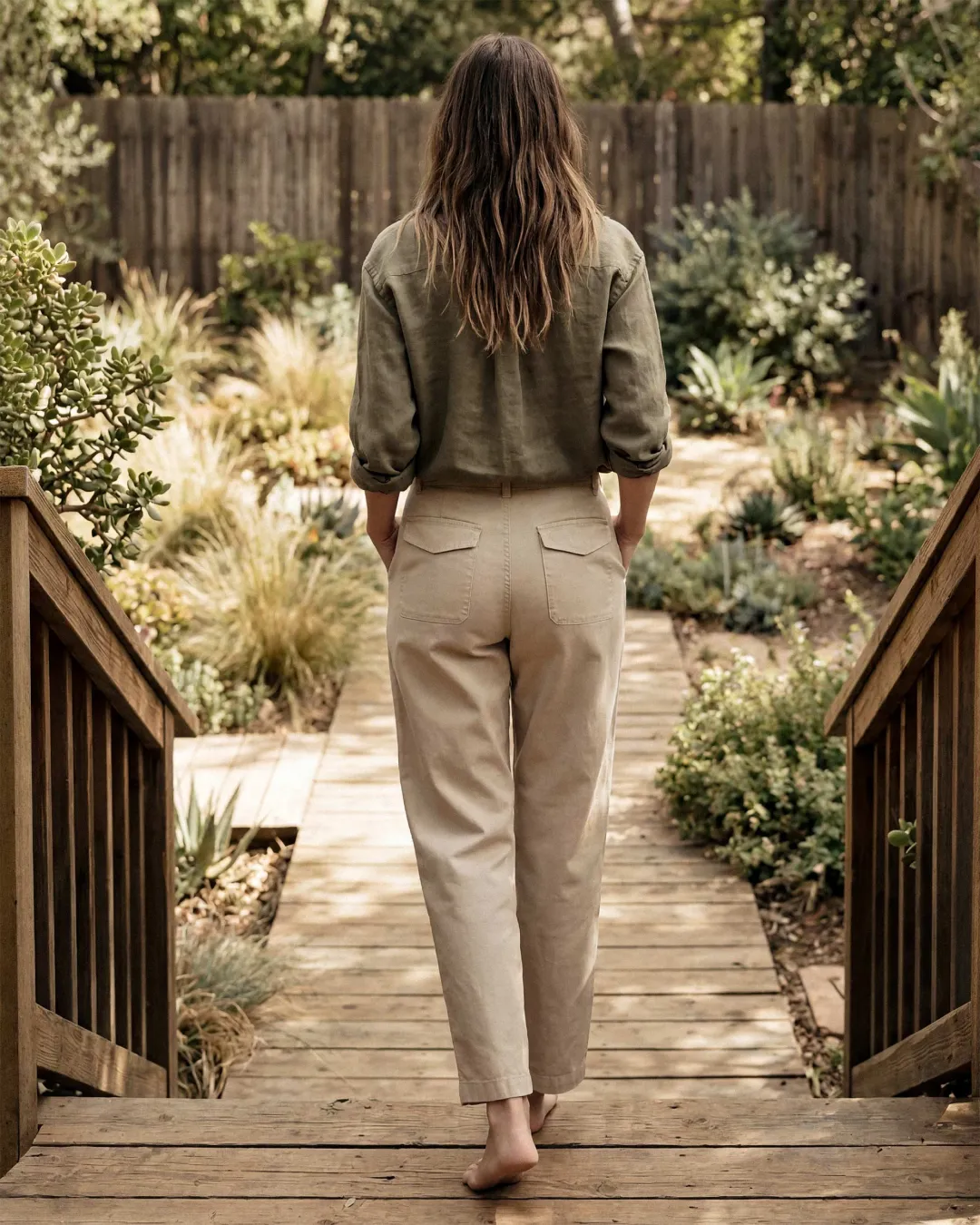 Isla Pleated Pant || Linen sold by Edwin product image thumbnail 4