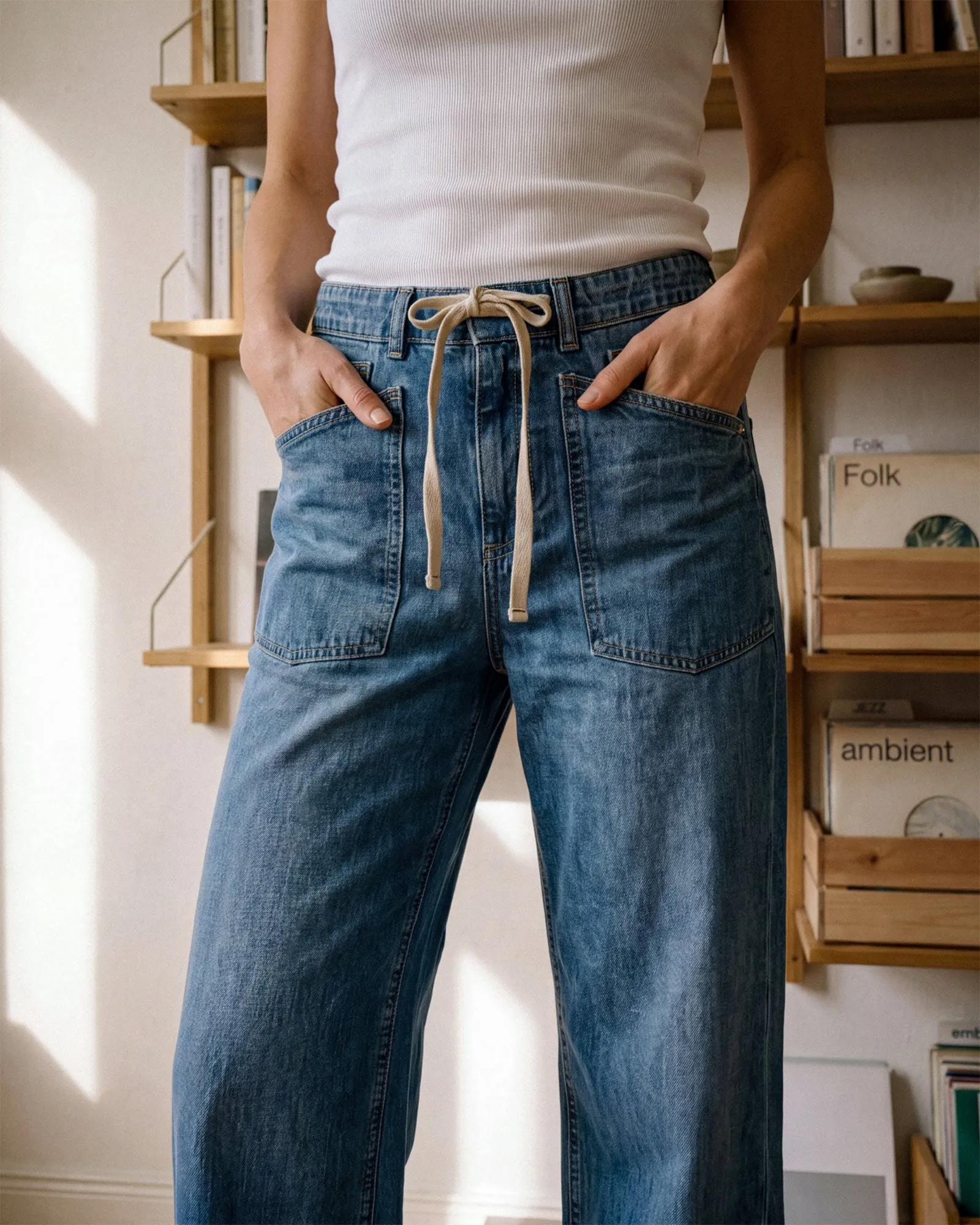 Darcy Wide Leg with Pork Chop || Ashcroft sold by Edwin product image thumbnail 4