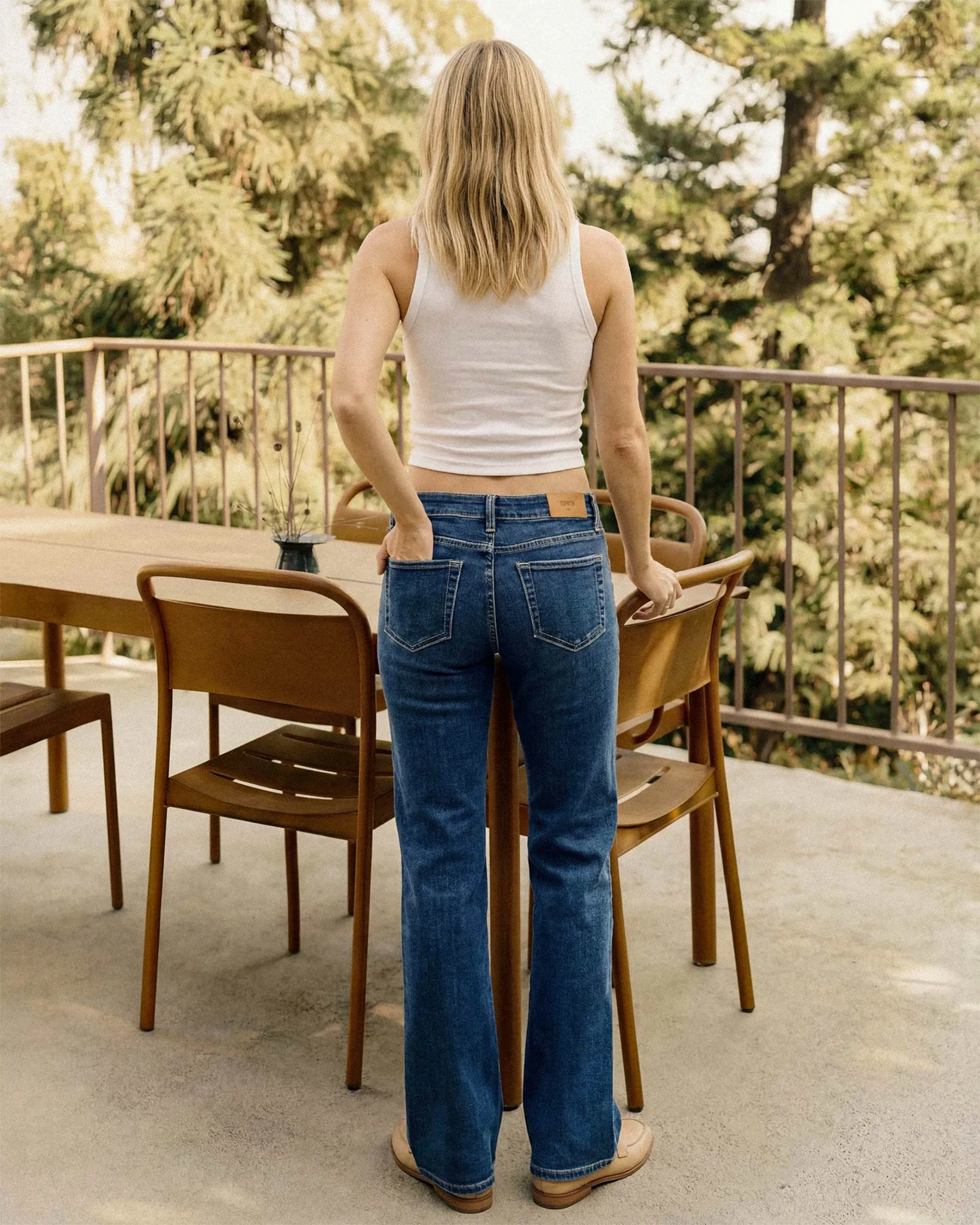 Blair Low Rise Small Flare || Aldea sold by Edwin product image thumbnail 2