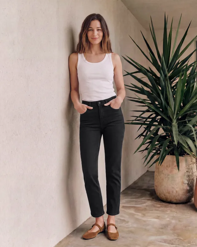 Elin Slim Straight Crop || Blackstone made by Edwin