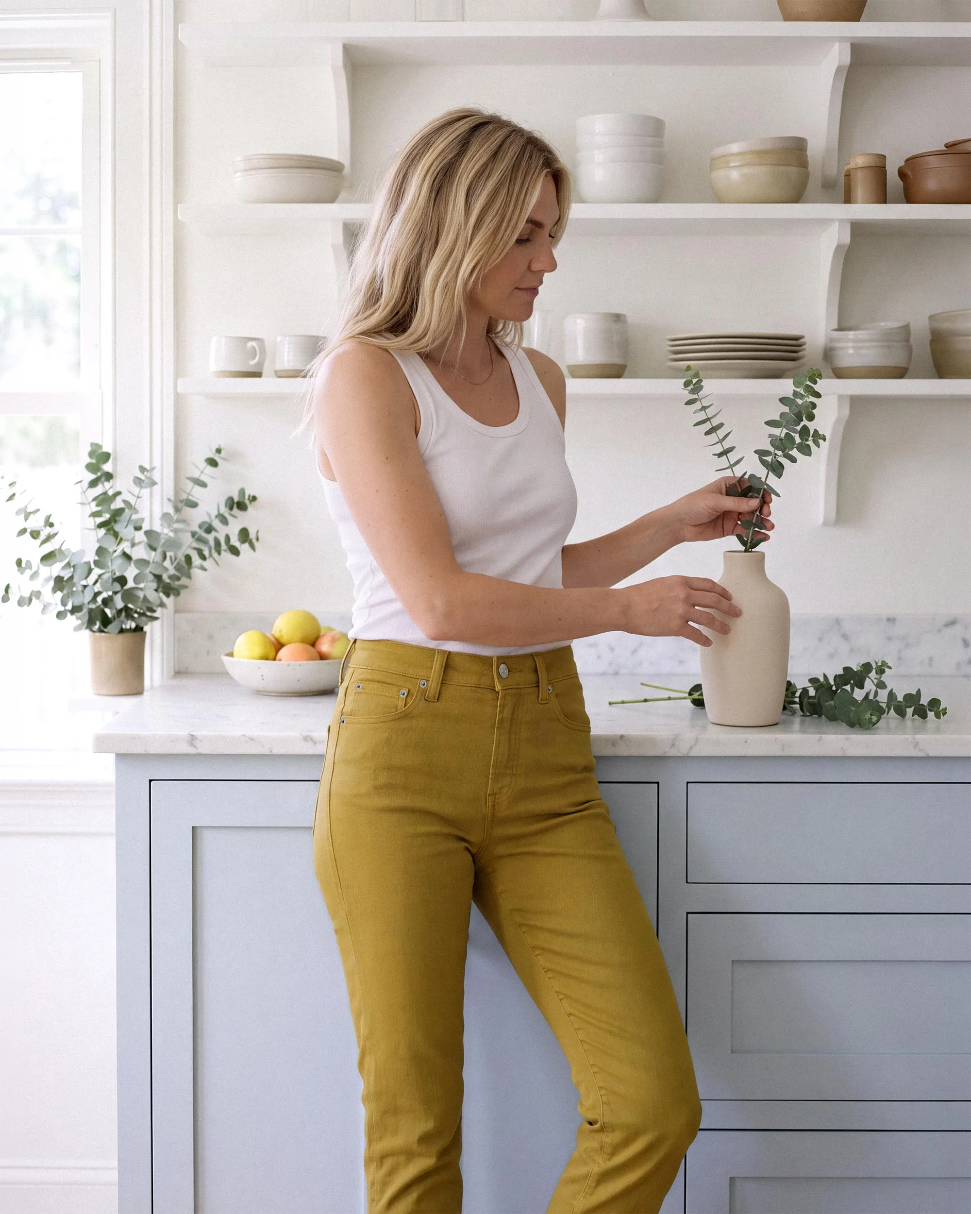 Bree Slim Skinny || Citrine sold by Edwin product image thumbnail 2