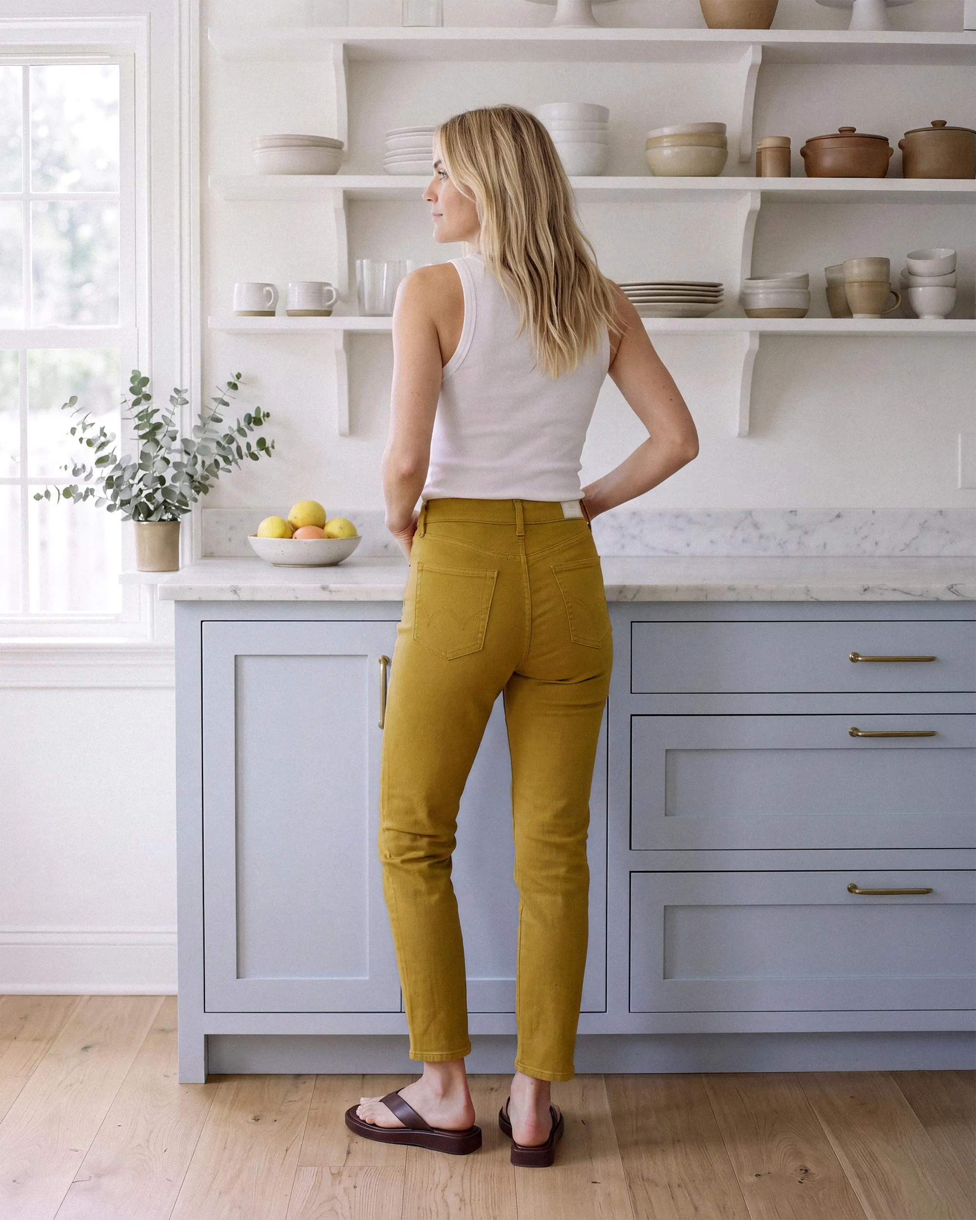 Bree Slim Skinny || Citrine sold by Edwin product image thumbnail 3