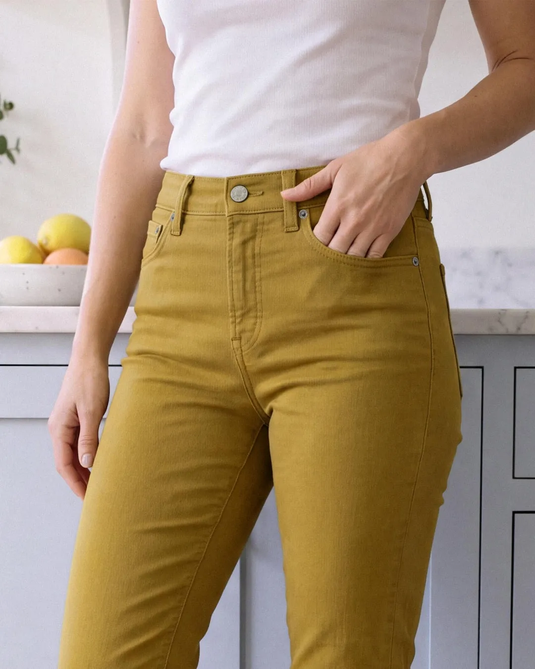 Bree Slim Skinny || Citrine sold by Edwin product image thumbnail 4