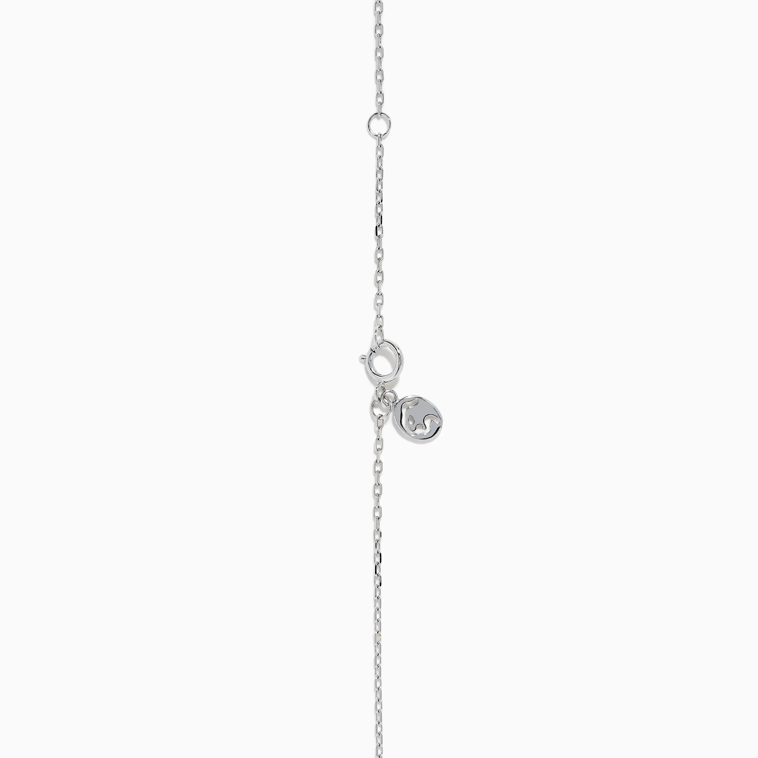 Pave Classica 14K White Gold Diamond Disc Necklace sold by Effy product image thumbnail 4
