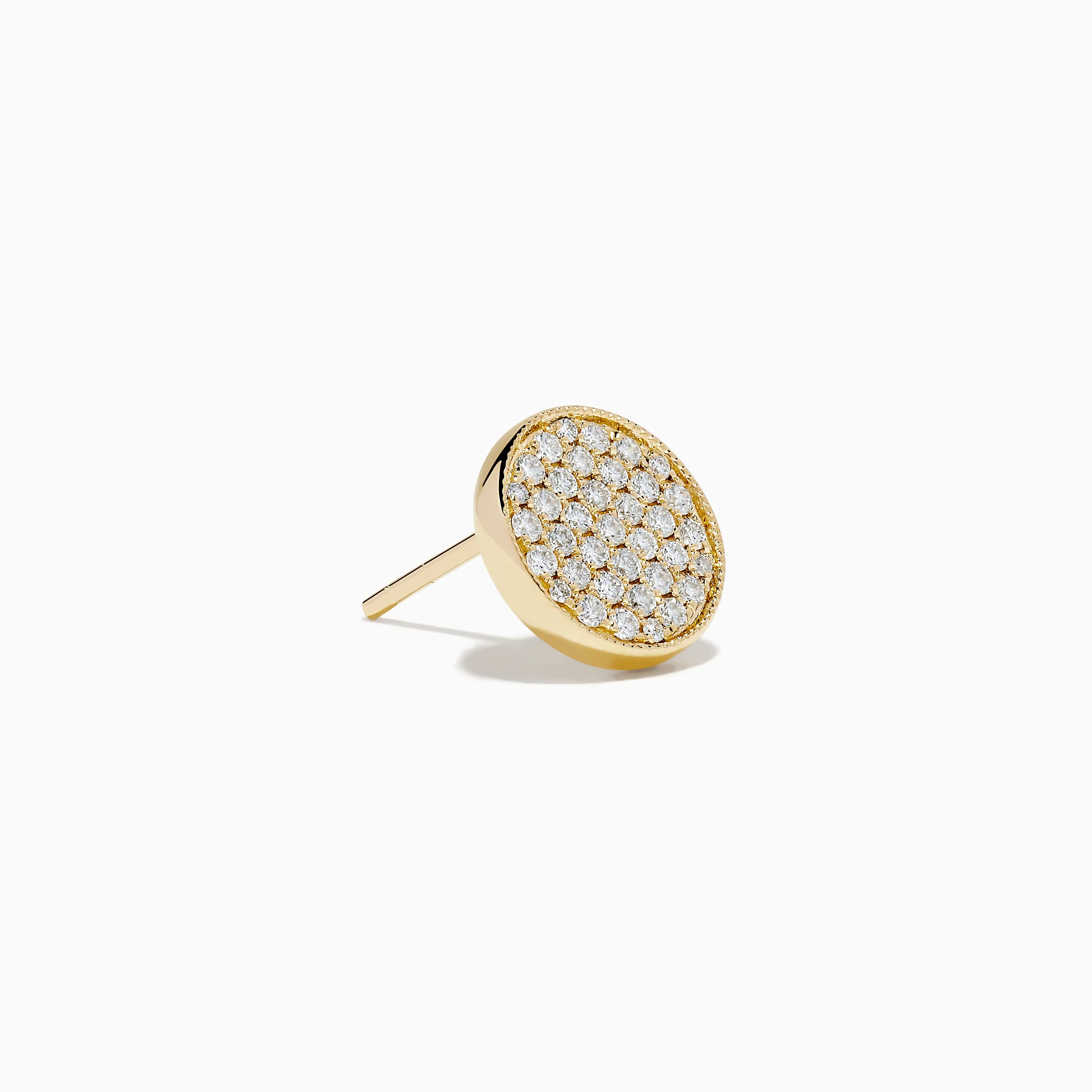 D'Oro 14K Yellow Gold Diamond Disc Stud Earrings sold by Effy product image thumbnail 3