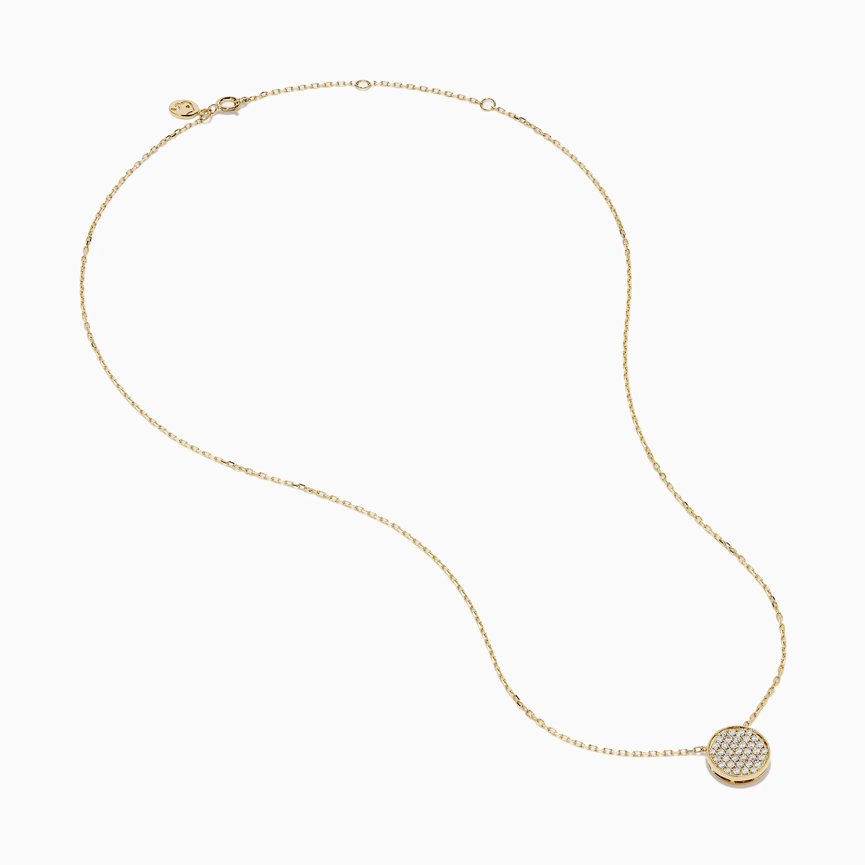 D'Oro 14K Yellow Gold Diamond Disc Necklace sold by Effy product image thumbnail 2