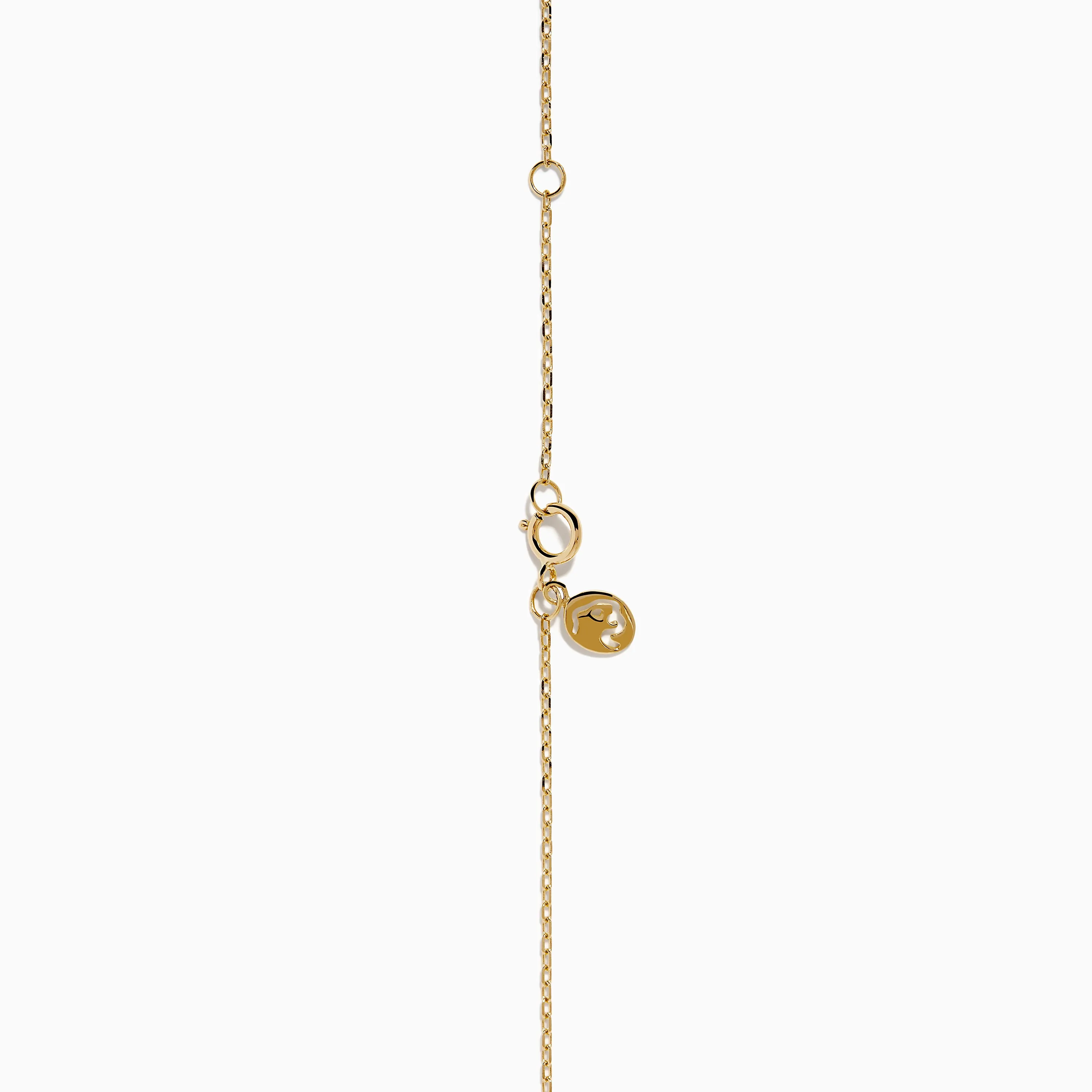 D'Oro 14K Yellow Gold Diamond Disc Necklace sold by Effy product image thumbnail 4