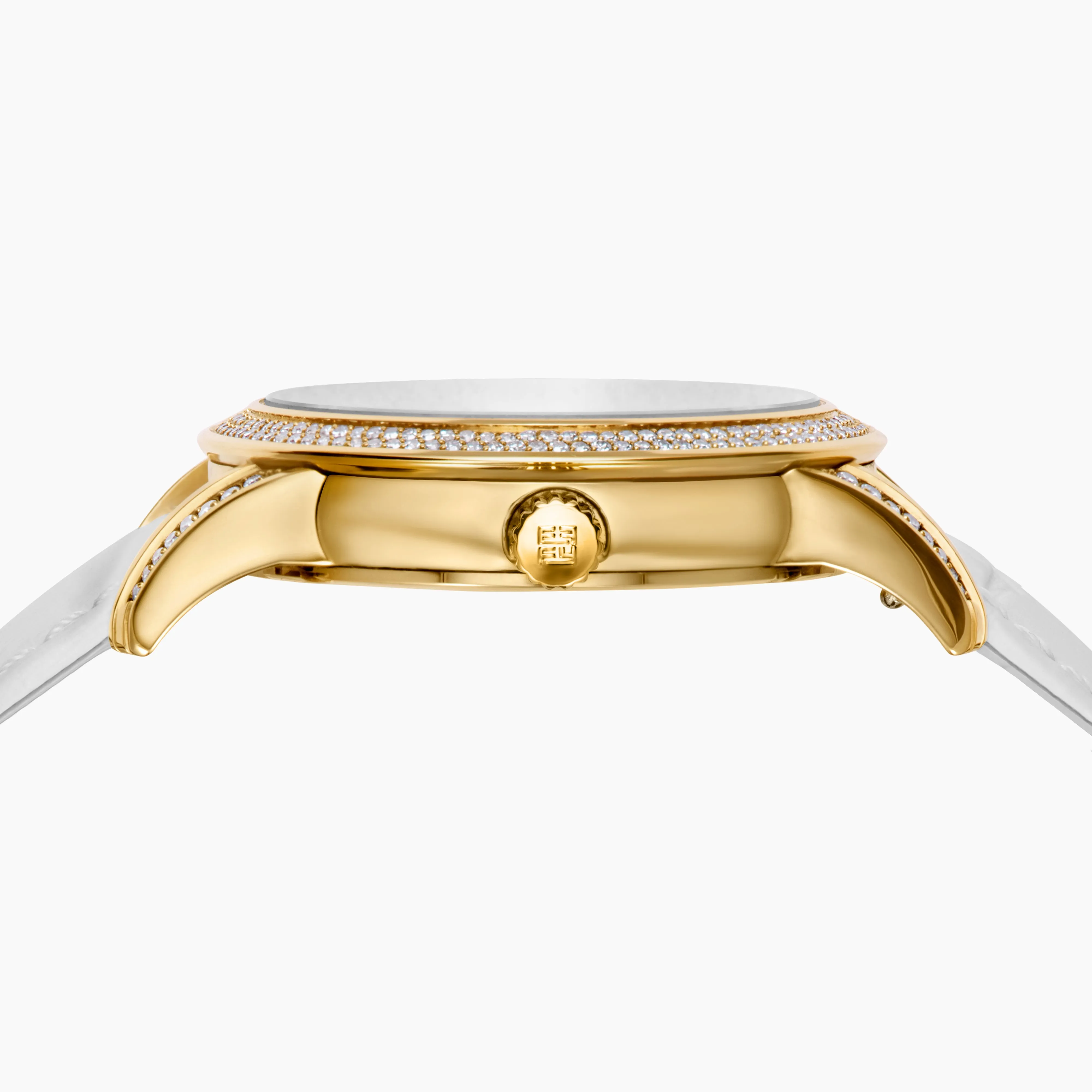 38MM Swiss Made 18K Yellow Gold Watch with Diamonds and Rainbow Spinel sold by Effy product image thumbnail 4