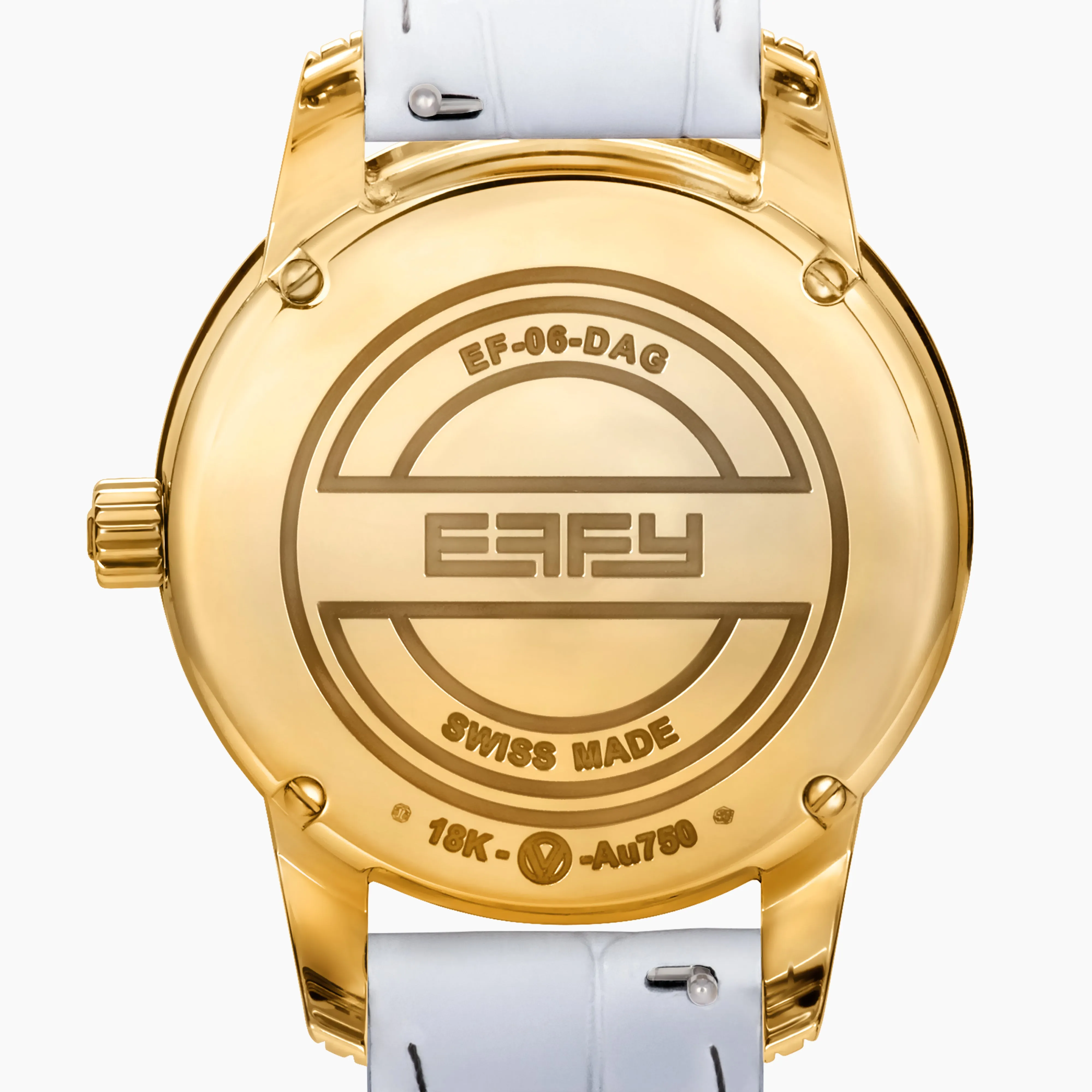 38MM Swiss Made 18K Yellow Gold Watch with Diamonds and Rainbow Spinel sold by Effy product image thumbnail 2
