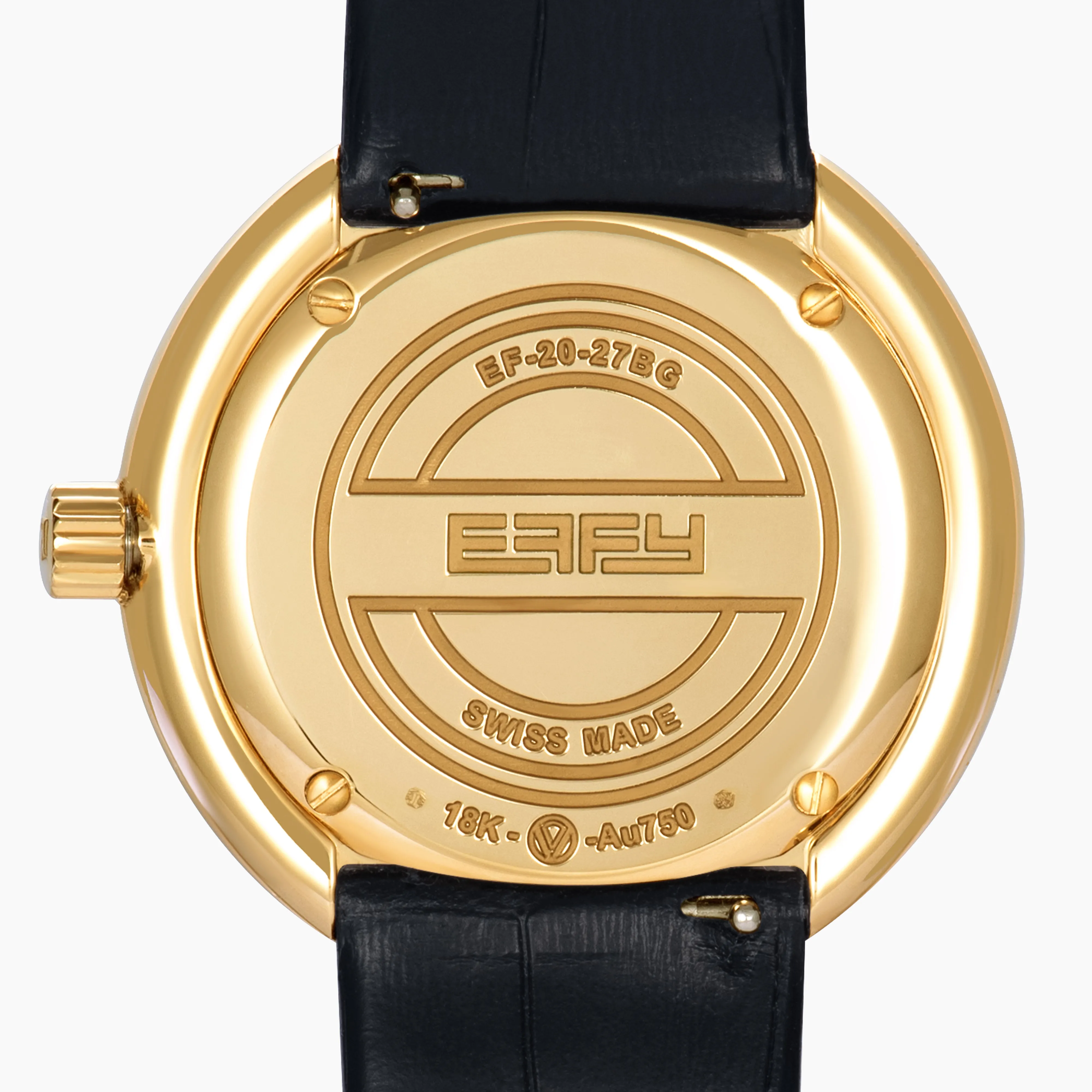 39MM Swiss Made 18K Yellow Gold Signature Round Panther Watch with Diamonds sold by Effy product image thumbnail 2