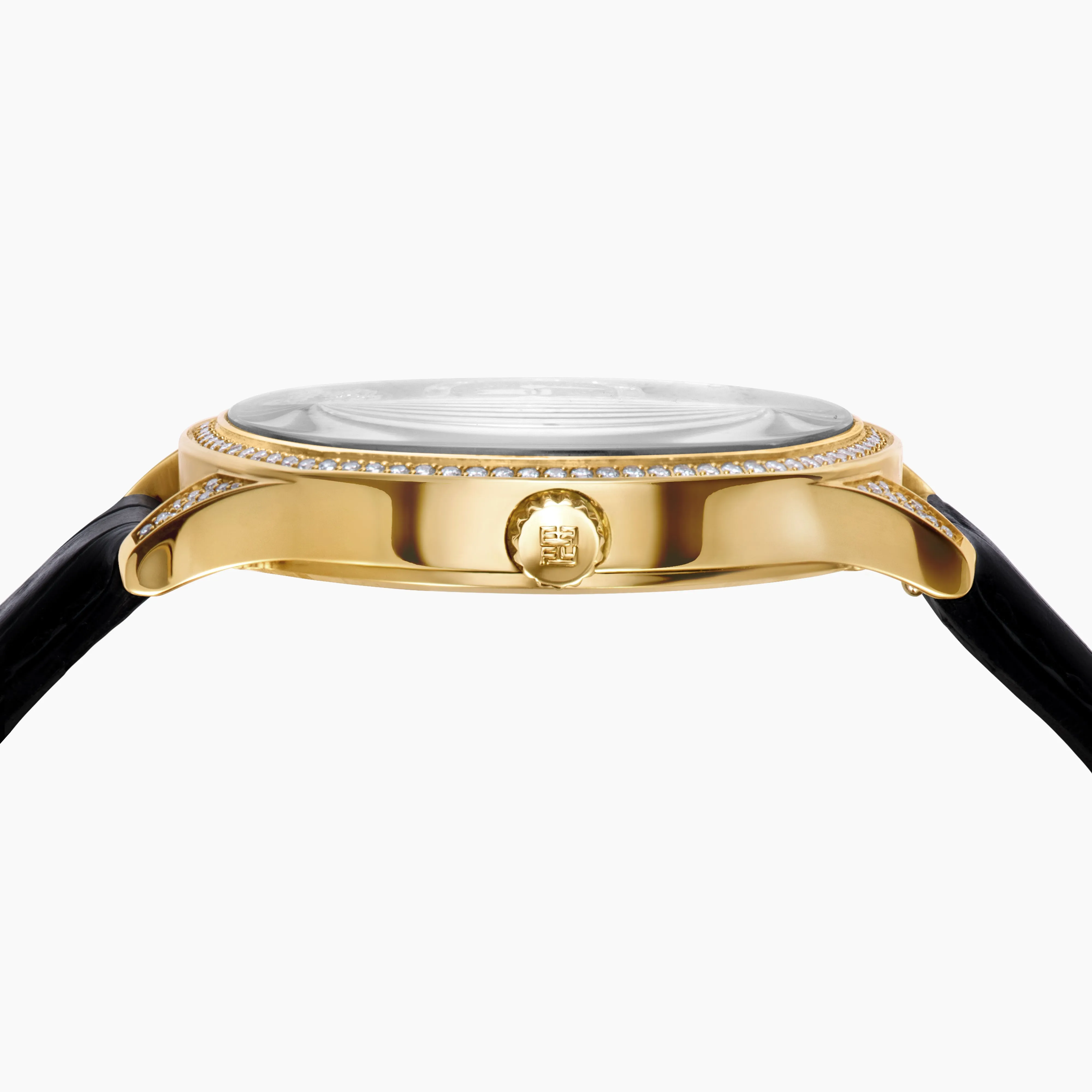 41MM Swiss Made 18K Yellow Gold Signature Panther Watch with Diamonds sold by Effy product image thumbnail 2