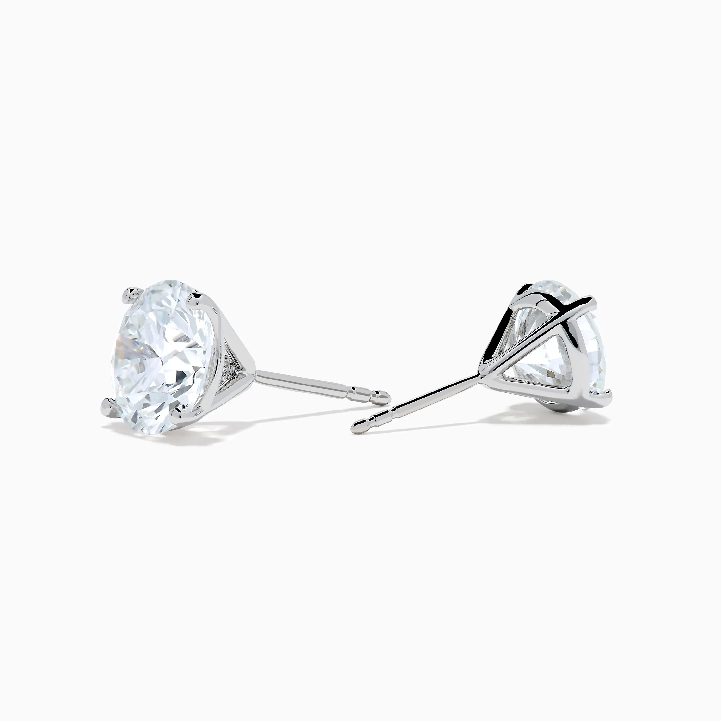 Lab Grown Diamond 4.00ct Stud Earrings in 14K White Gold sold by Effy product image thumbnail 2