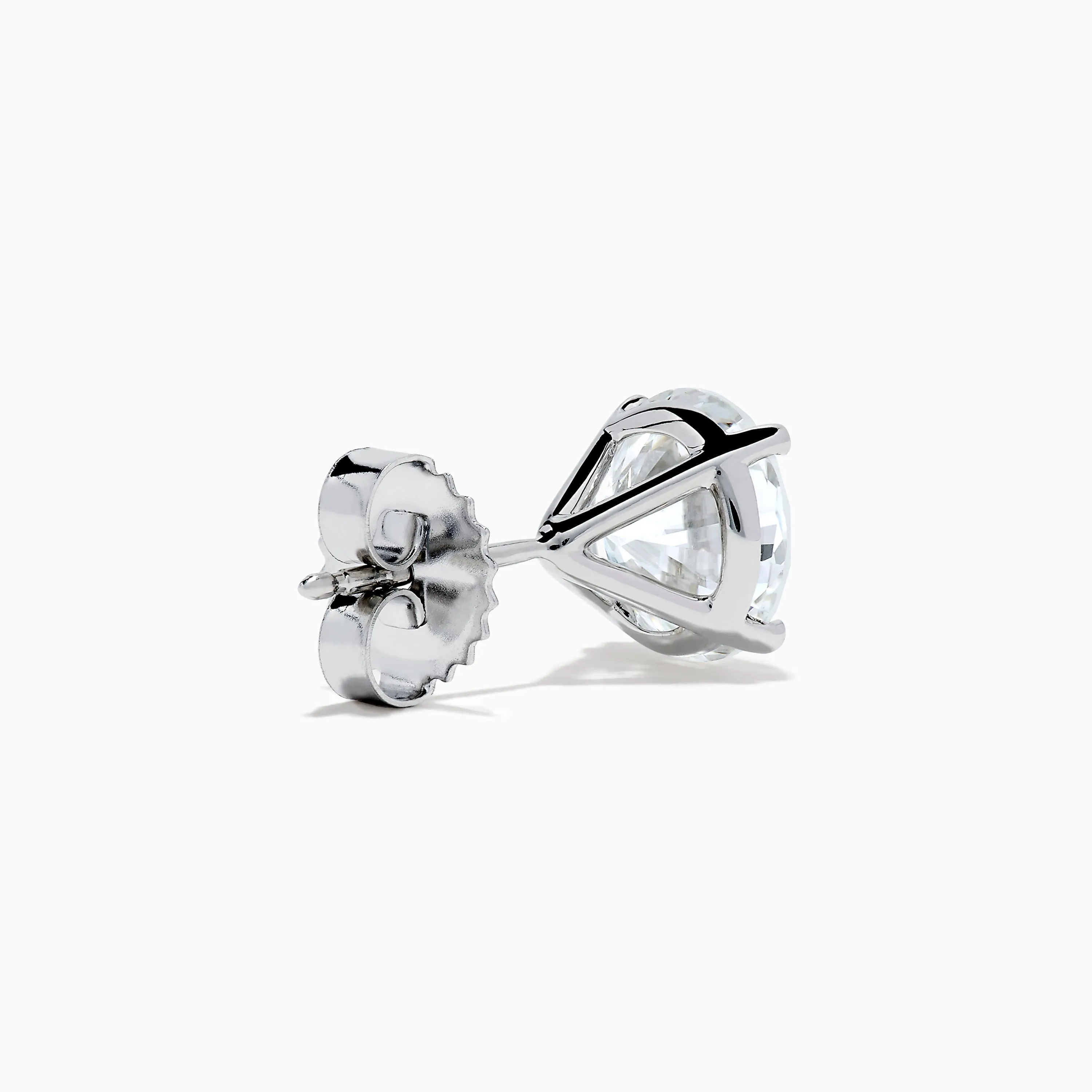 Lab Grown Diamond 4.00ct Stud Earrings in 14K White Gold sold by Effy product image thumbnail 4