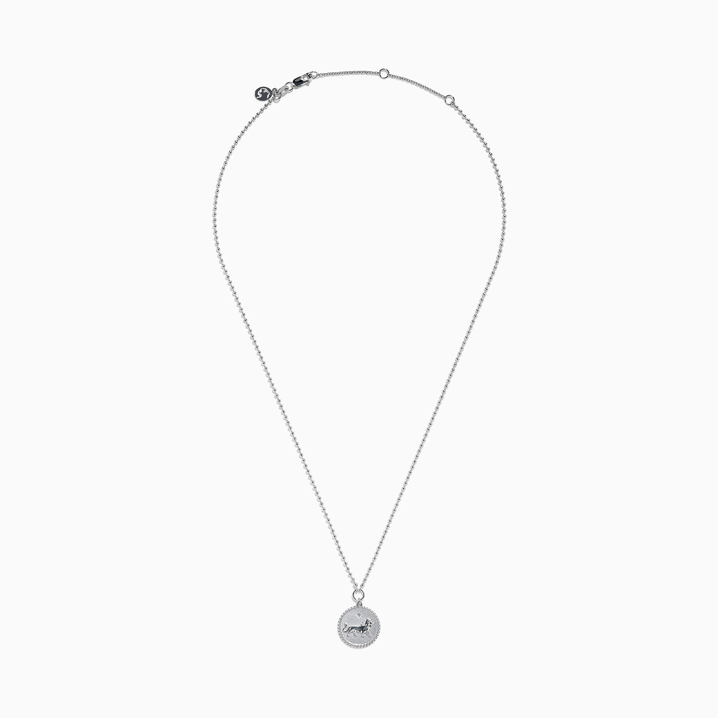Zodiac 925 Sterling Silver and Diamond Leo Necklace sold by Effy product image thumbnail 4
