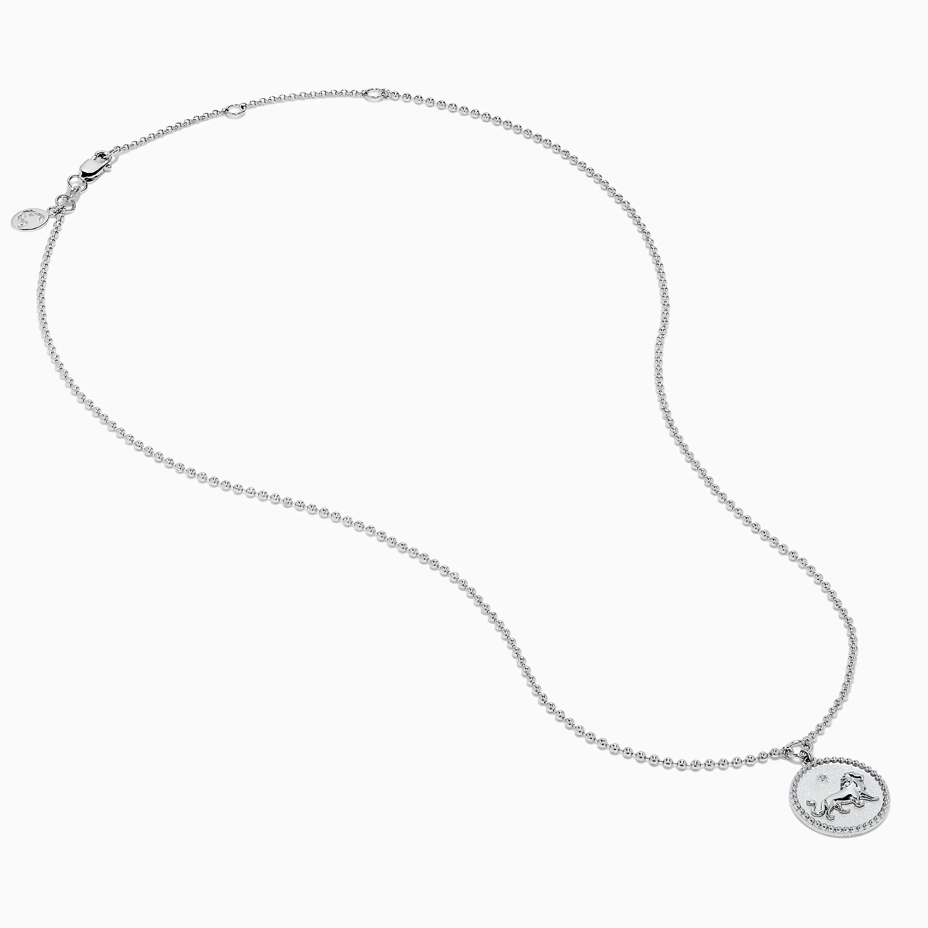 Zodiac 925 Sterling Silver and Diamond Leo Necklace sold by Effy product image thumbnail 3