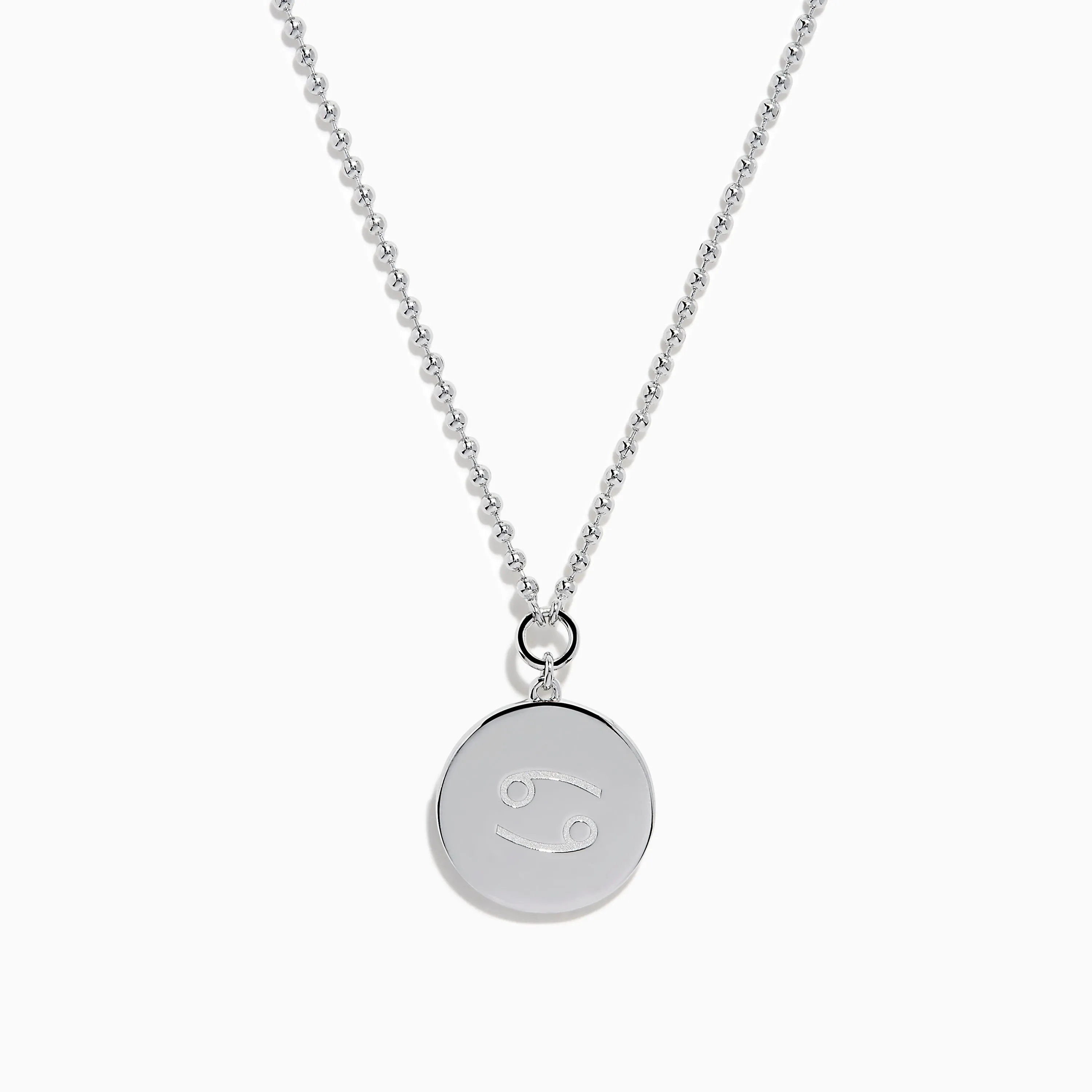 Zodiac 925 Sterling Silver and Diamond Cancer Necklace sold by Effy product image thumbnail 2
