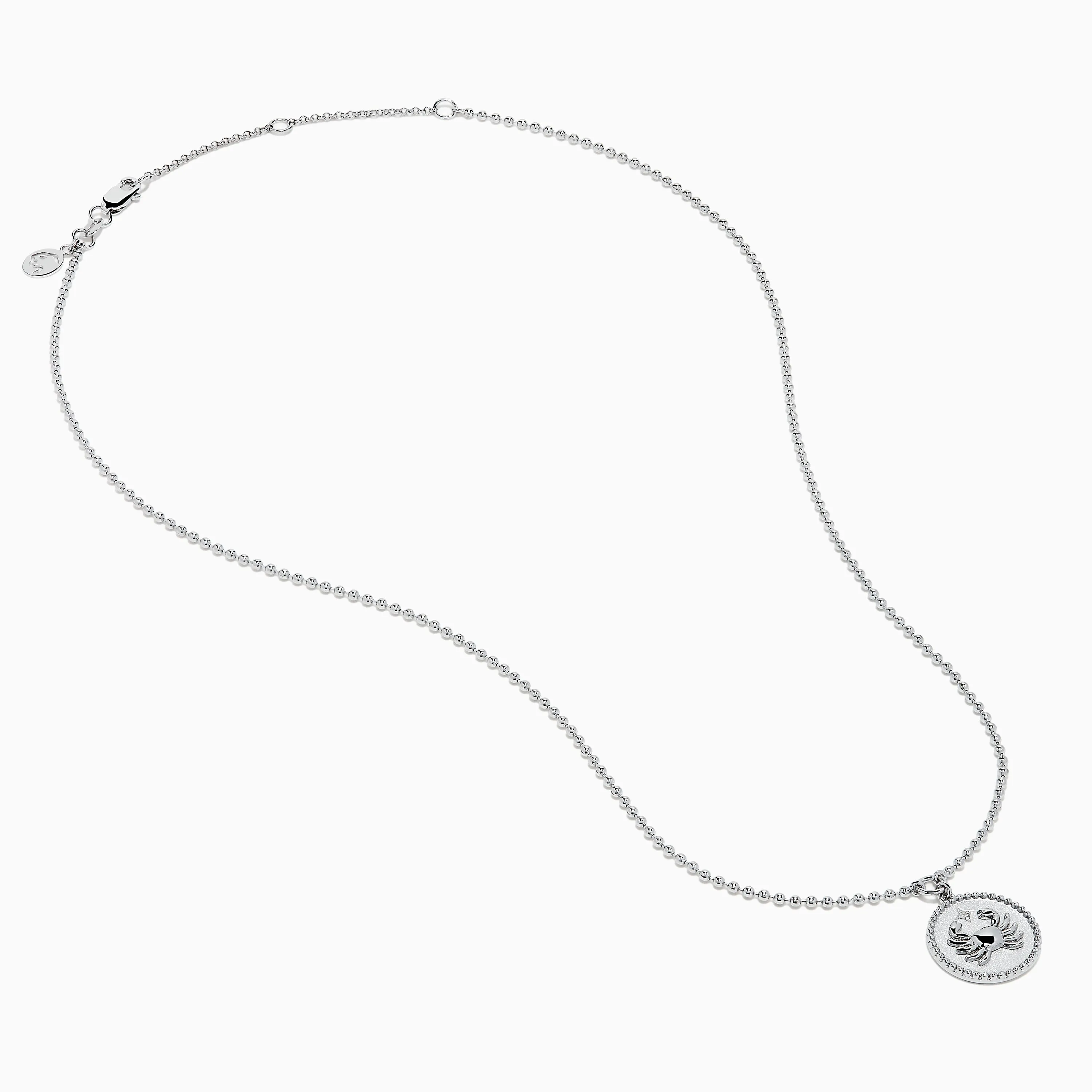 Zodiac 925 Sterling Silver and Diamond Cancer Necklace sold by Effy product image thumbnail 3