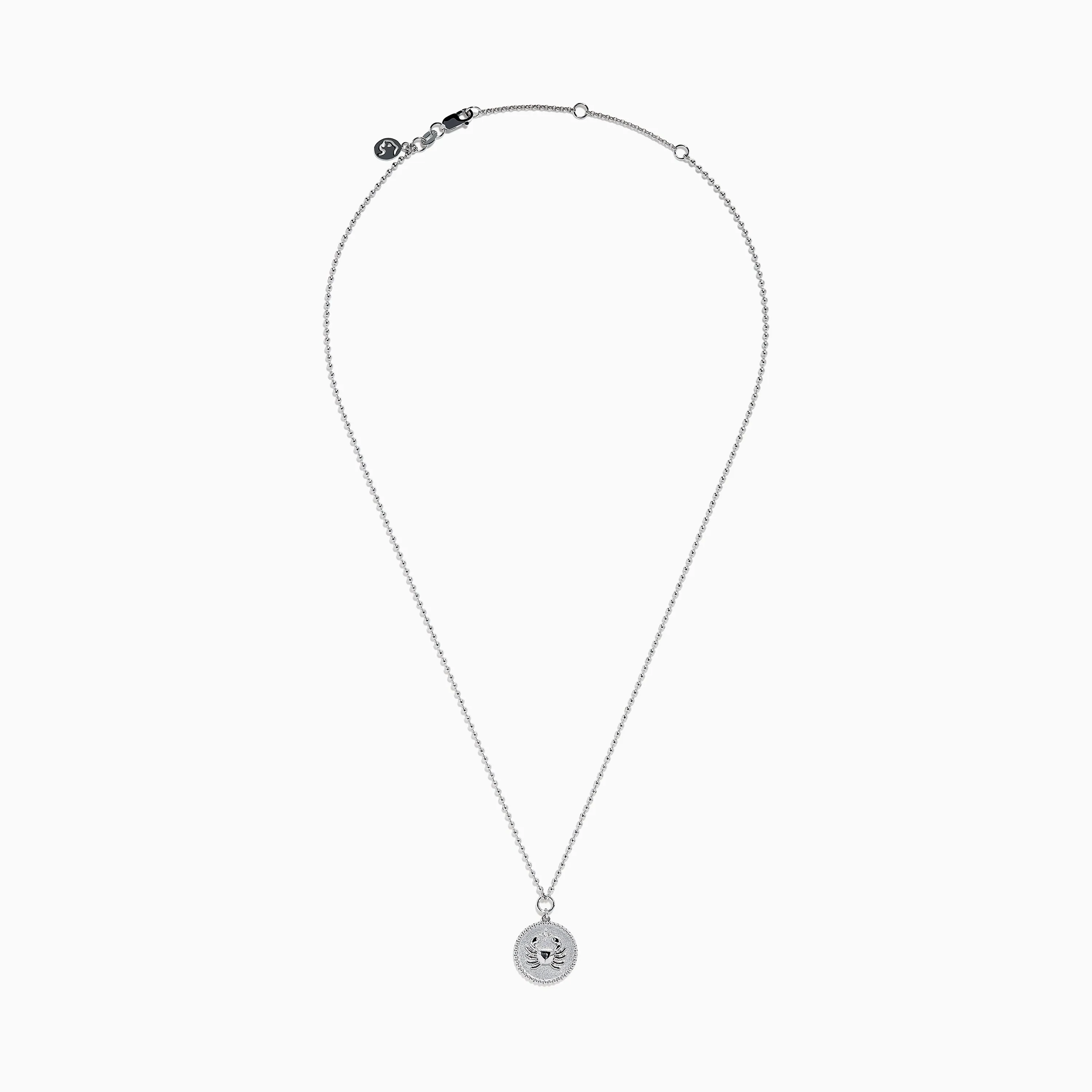 Zodiac 925 Sterling Silver and Diamond Cancer Necklace sold by Effy product image thumbnail 4