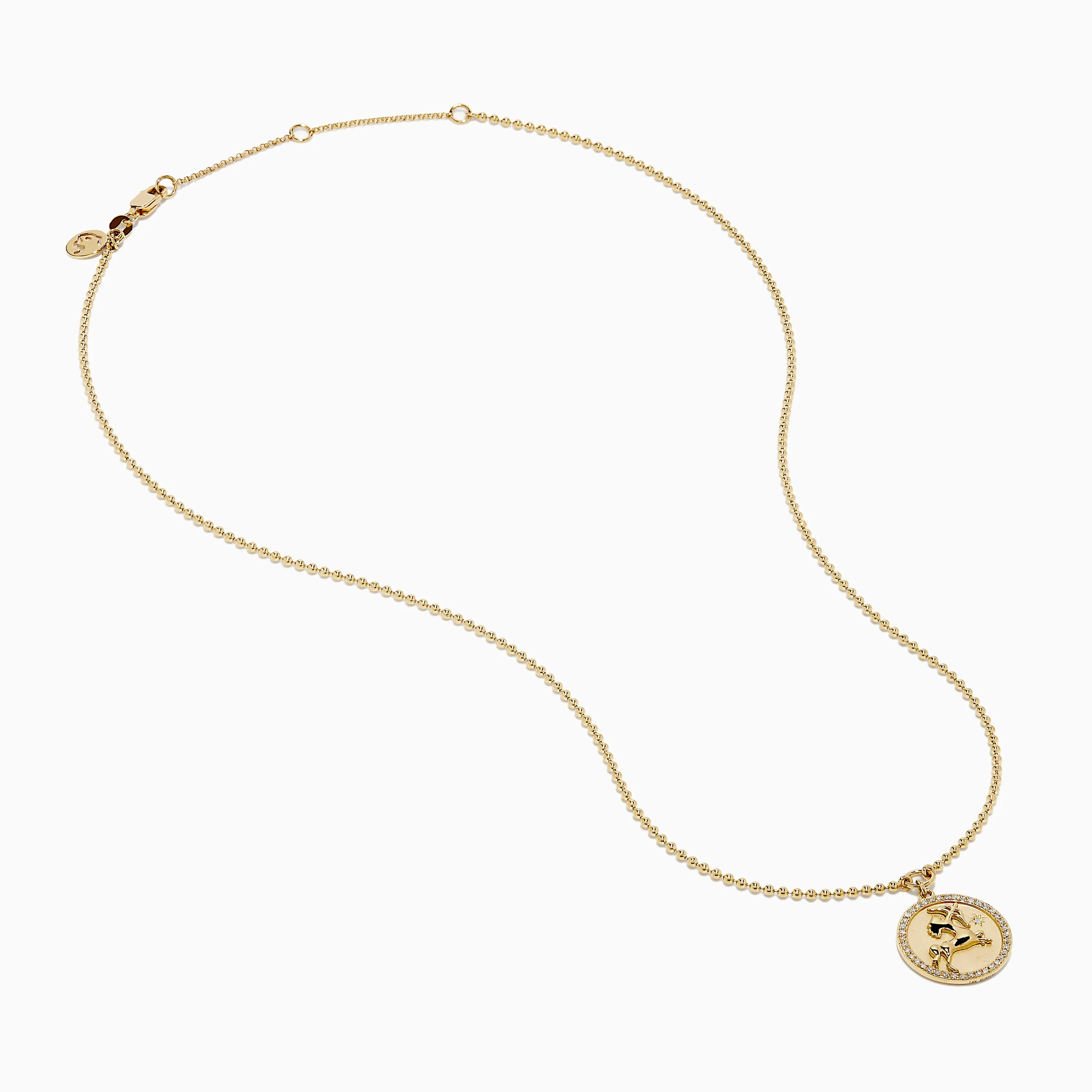 Zodiac 14K Yellow Gold and Diamond Sagittarius Necklace sold by Effy product image thumbnail 3