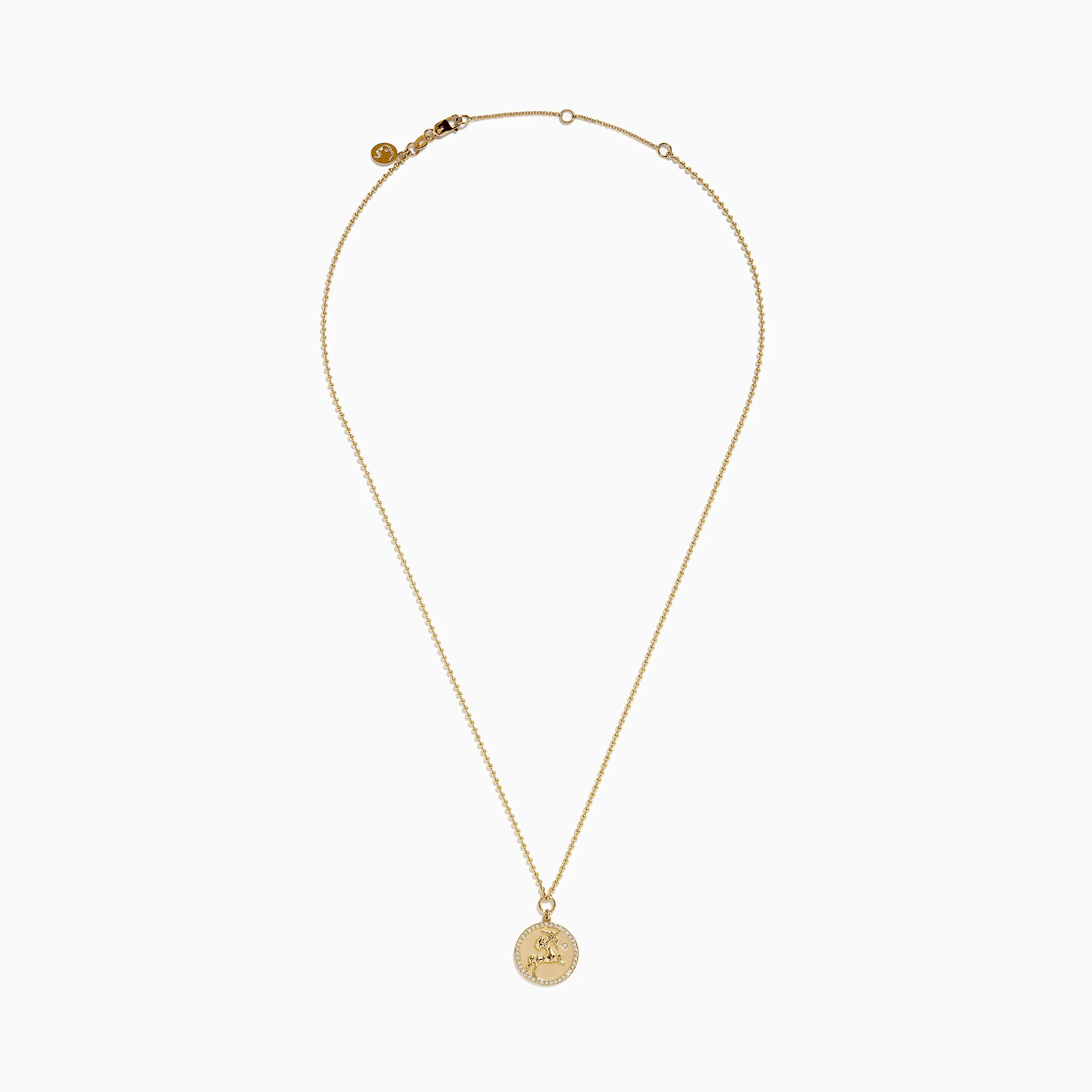 Zodiac 14K Yellow Gold and Diamond Sagittarius Necklace sold by Effy product image thumbnail 4