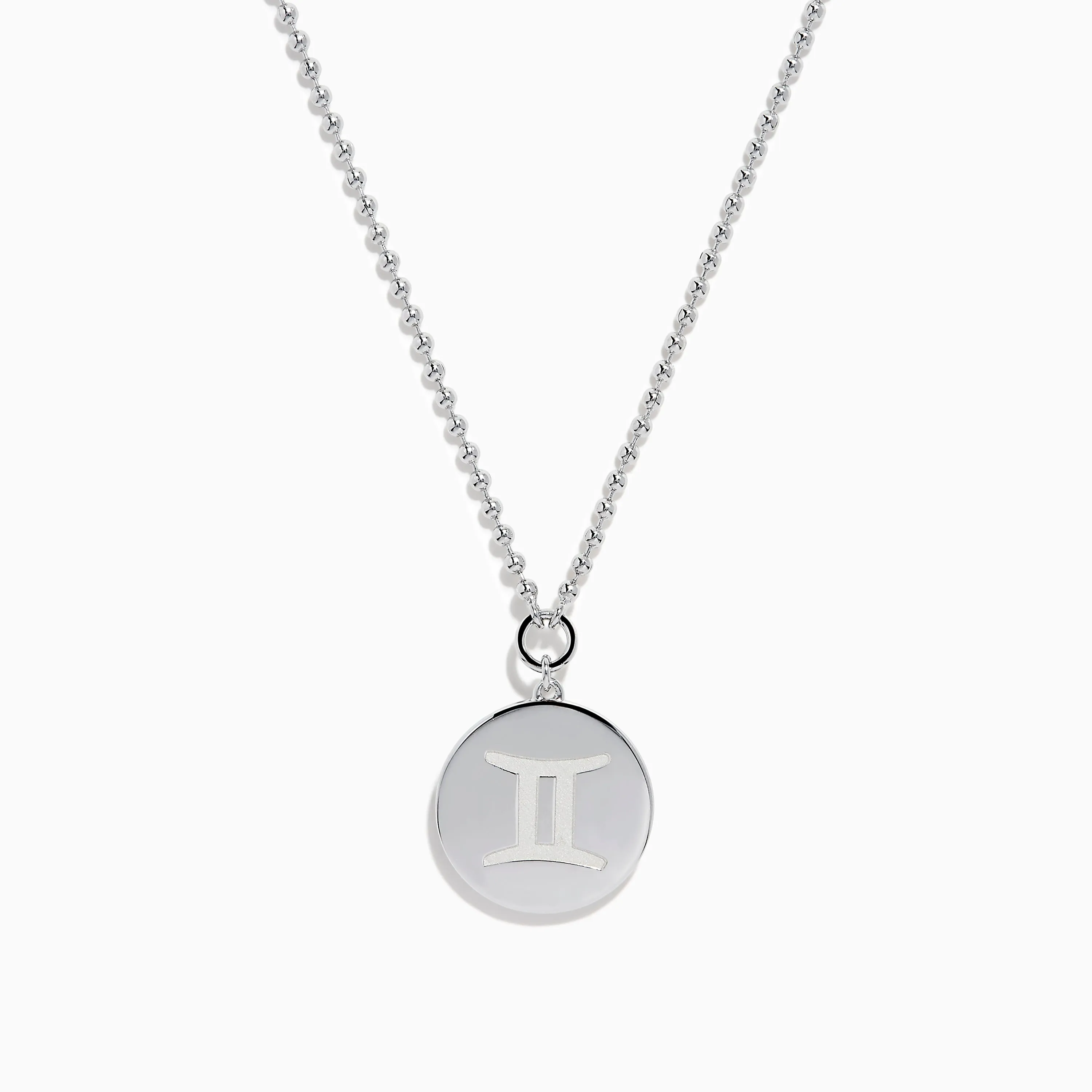 Zodiac 925 Sterling Silver and Diamond Gemini Necklace sold by Effy product image thumbnail 2