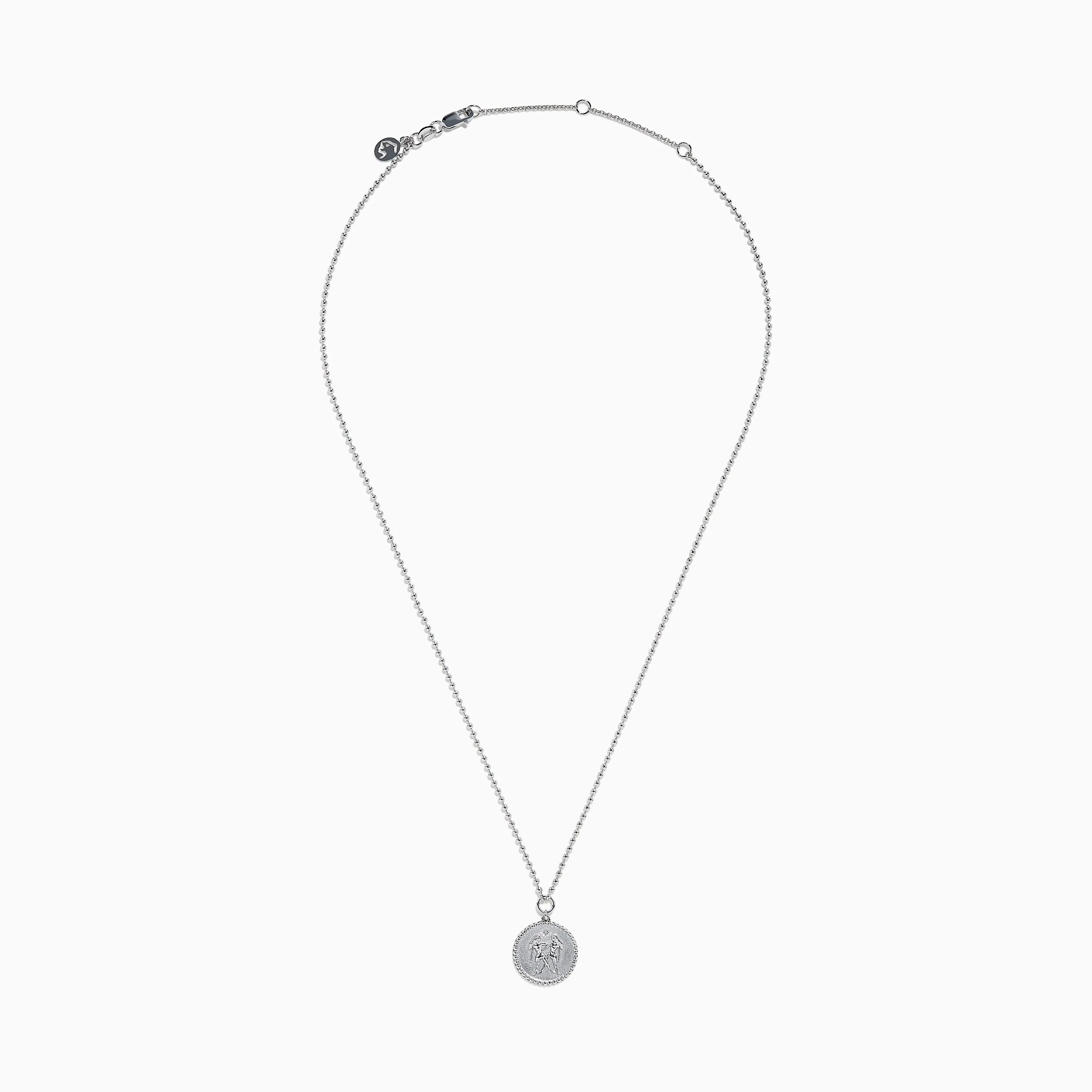 Zodiac 925 Sterling Silver and Diamond Gemini Necklace sold by Effy product image thumbnail 4