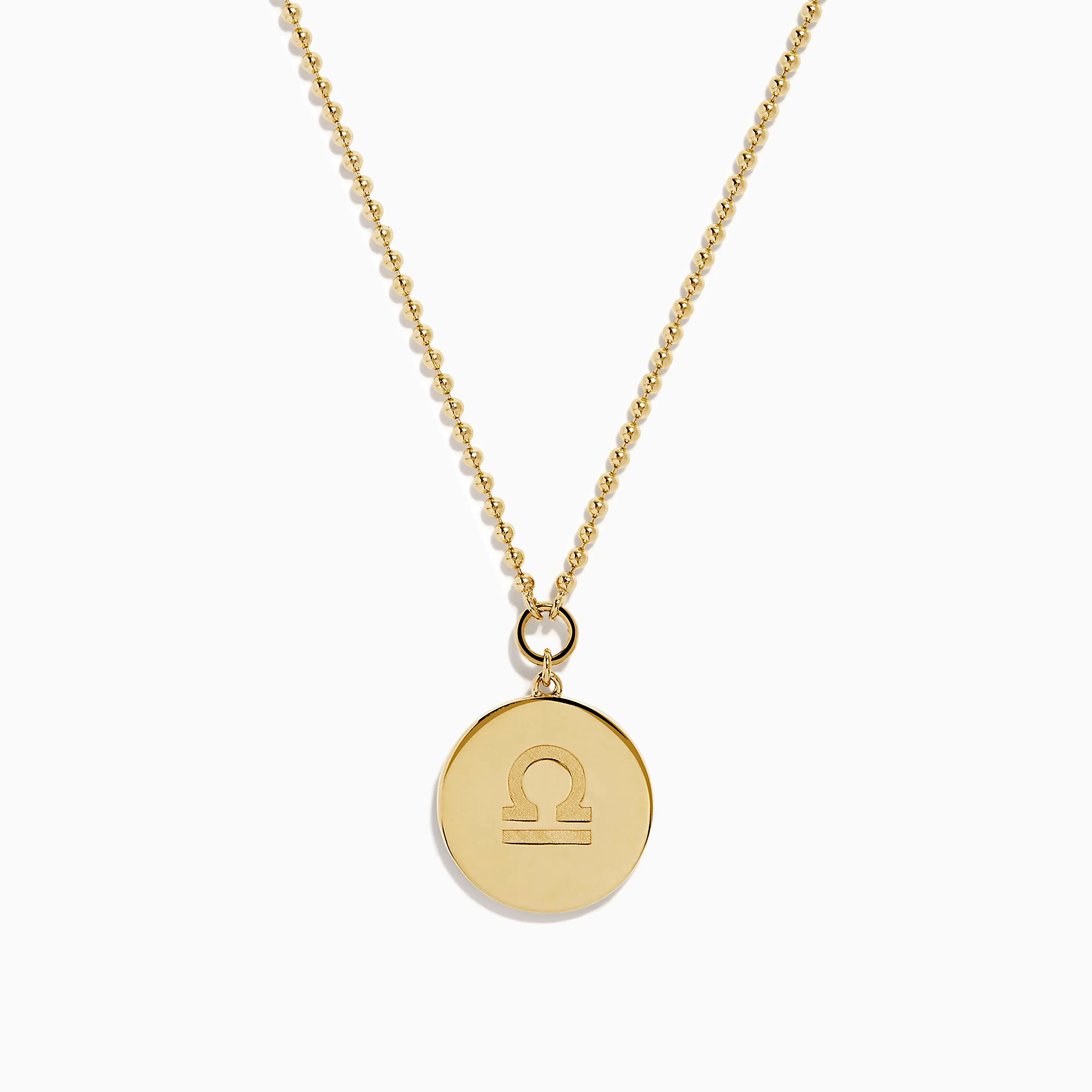 Zodiac 14K Yellow Gold and Diamond Libra Necklace sold by Effy product image thumbnail 2