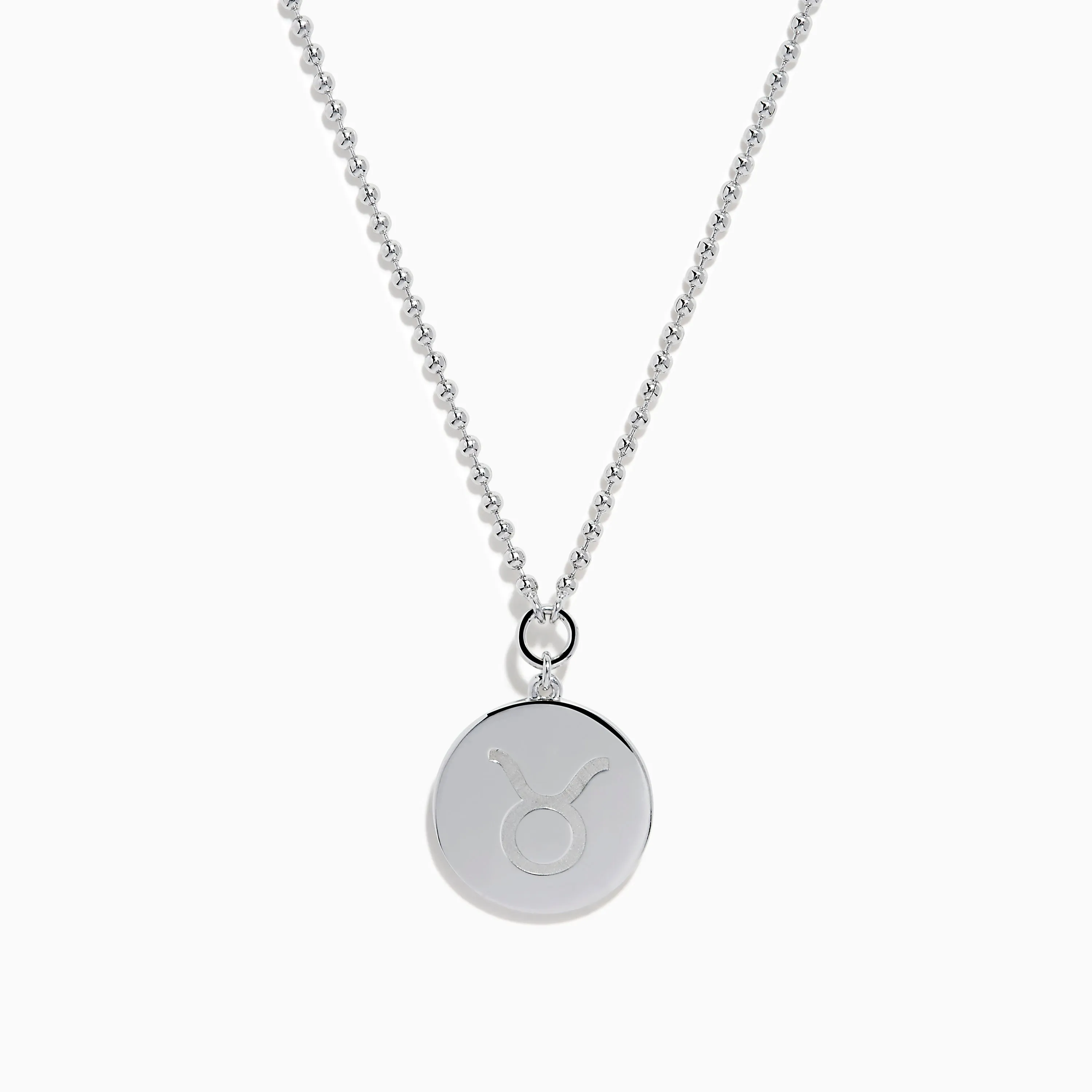 Zodiac 925 Sterling Silver and Diamond Taurus Necklace sold by Effy product image thumbnail 2