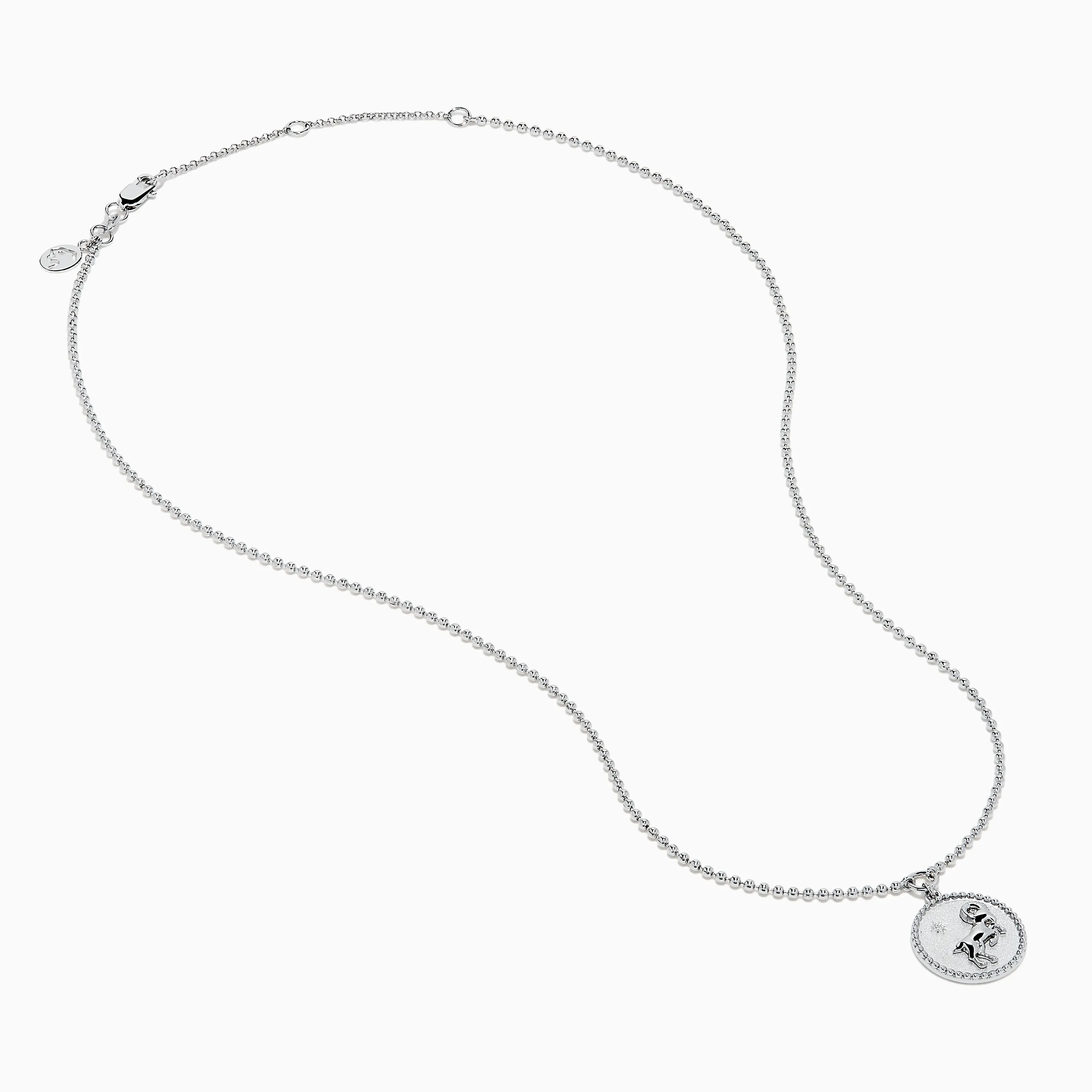 Zodiac 925 Sterling Silver and Diamond Aries Necklace sold by Effy product image thumbnail 3