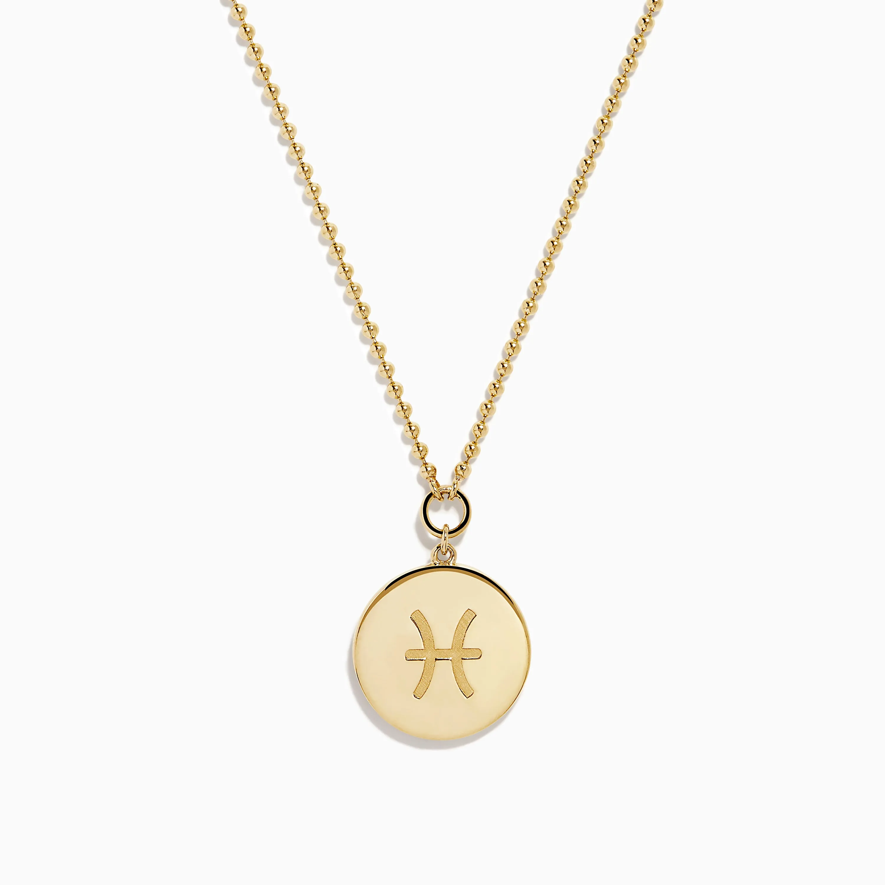 Zodiac 14K Yellow Gold and Diamond Pisces Necklace sold by Effy product image thumbnail 2