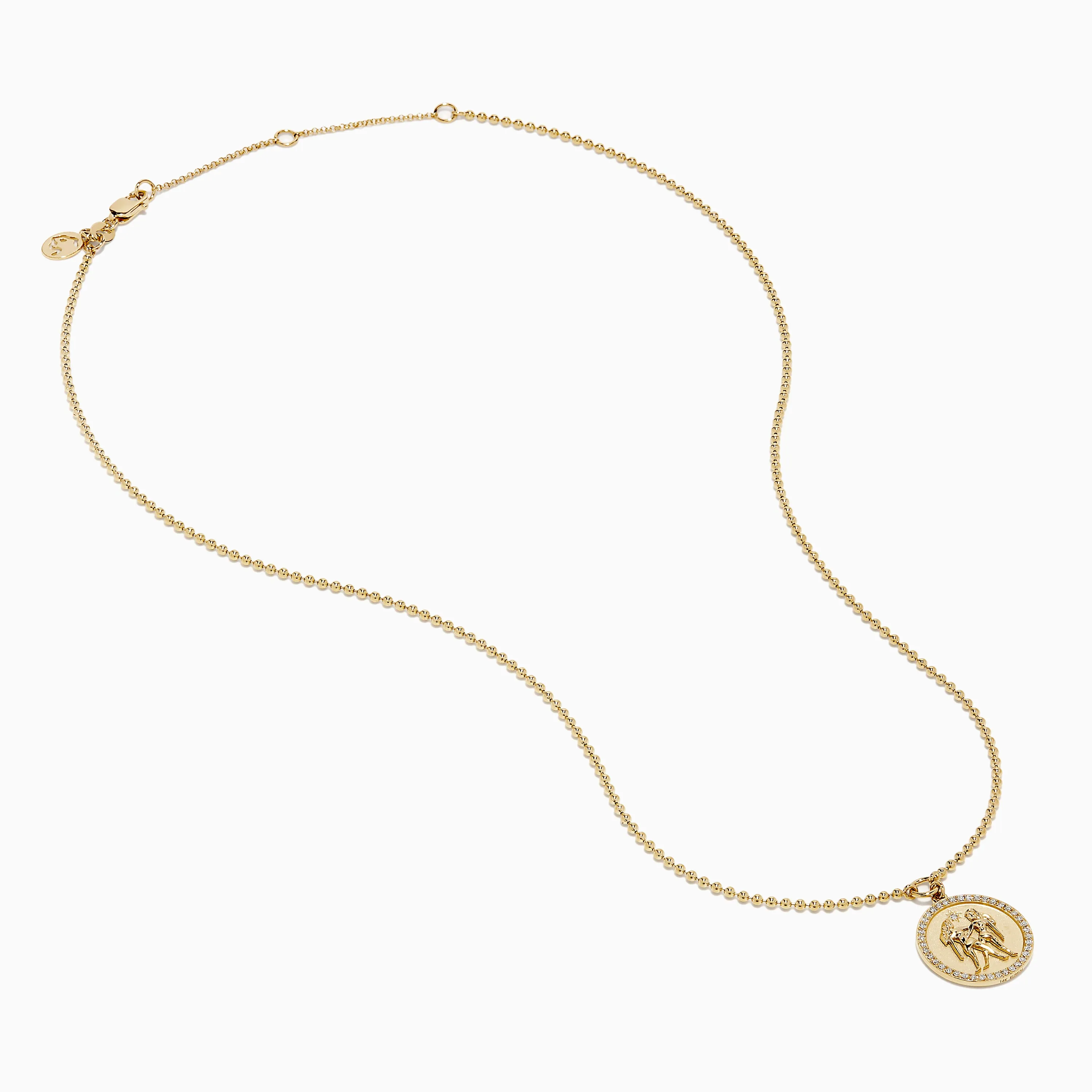 Zodiac 14K Yellow Gold and Diamond Gemini Necklace sold by Effy product image thumbnail 3