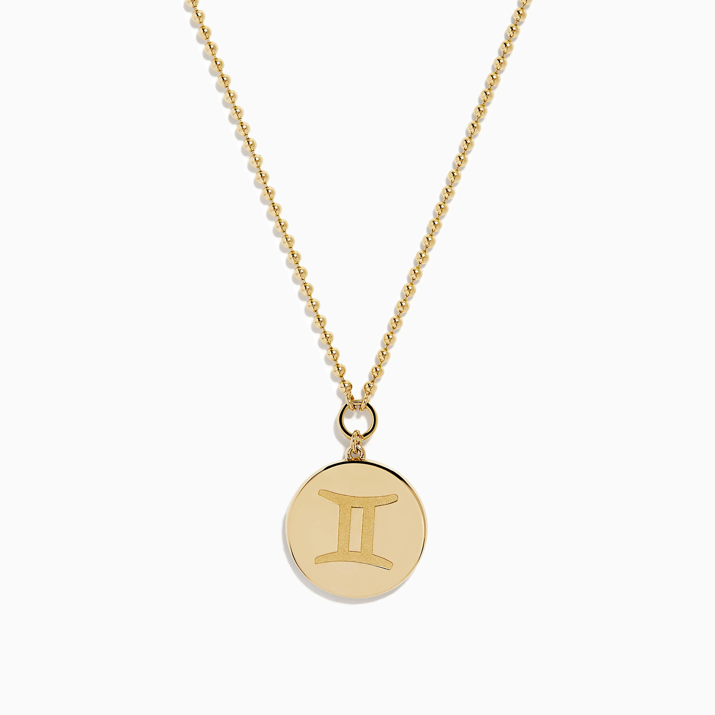 Zodiac 14K Yellow Gold and Diamond Gemini Necklace sold by Effy product image thumbnail 2