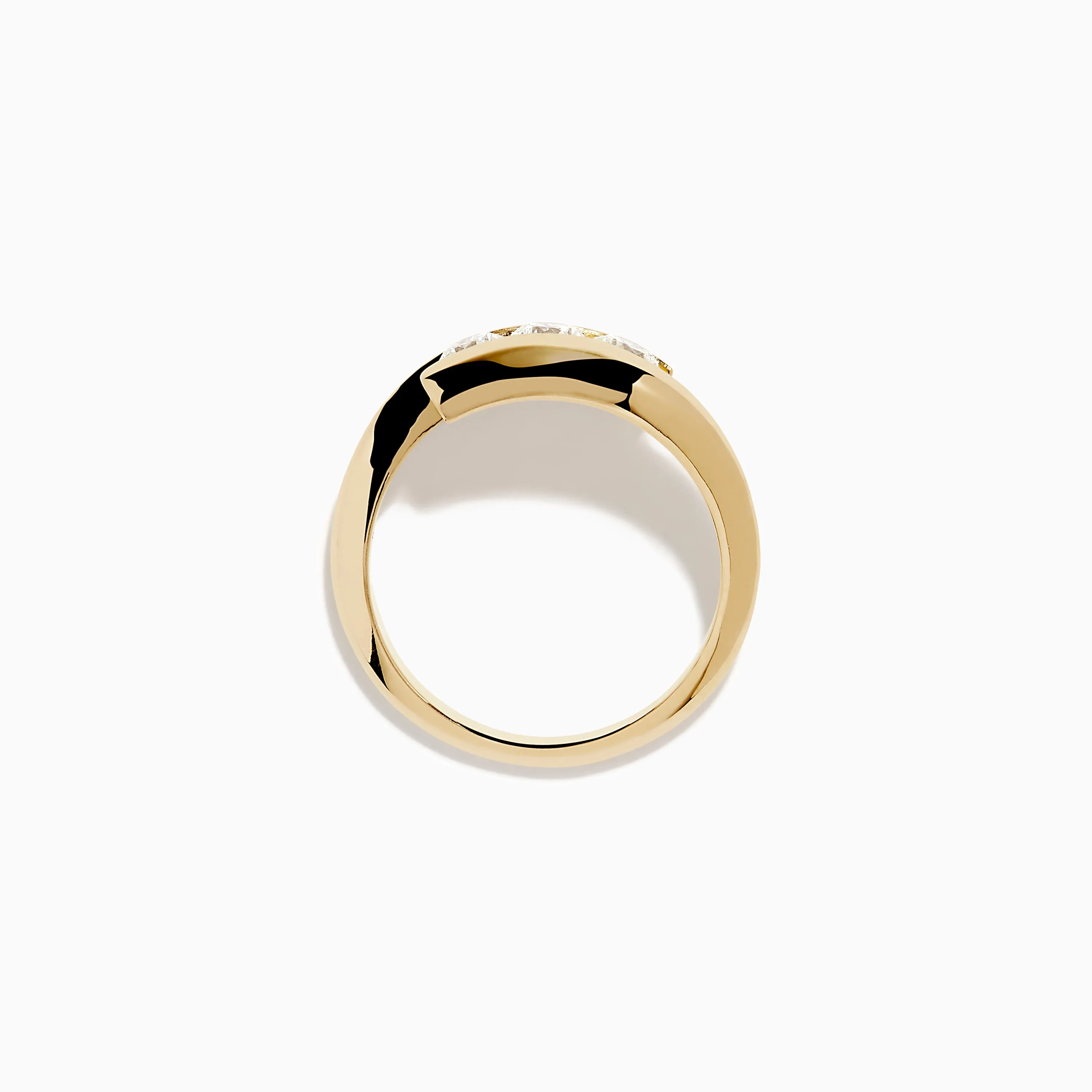 D'Oro 14K Yellow Gold Diamond Bypass Ring sold by Effy product image thumbnail 3