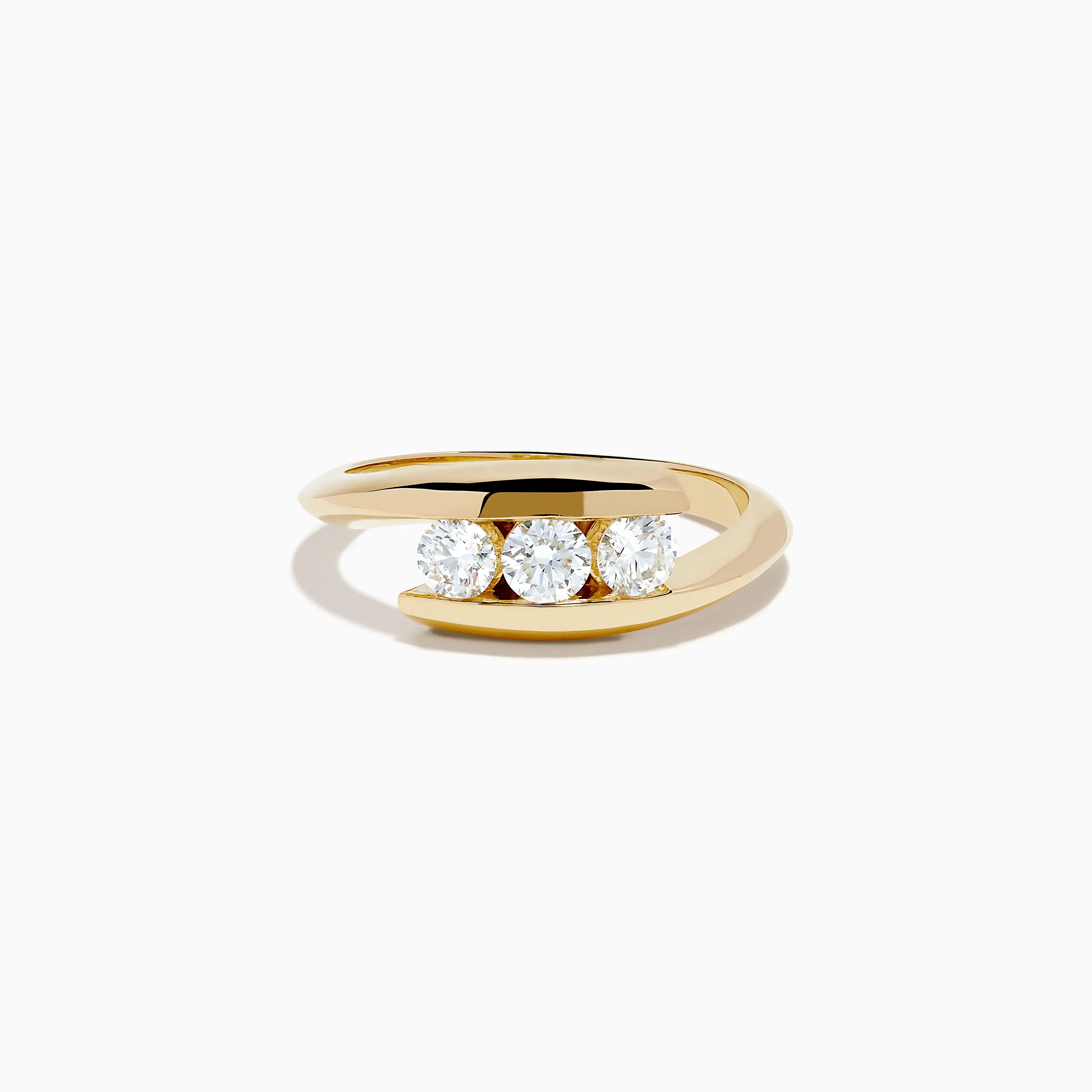 D'Oro 14K Yellow Gold Diamond Bypass Ring sold by Effy