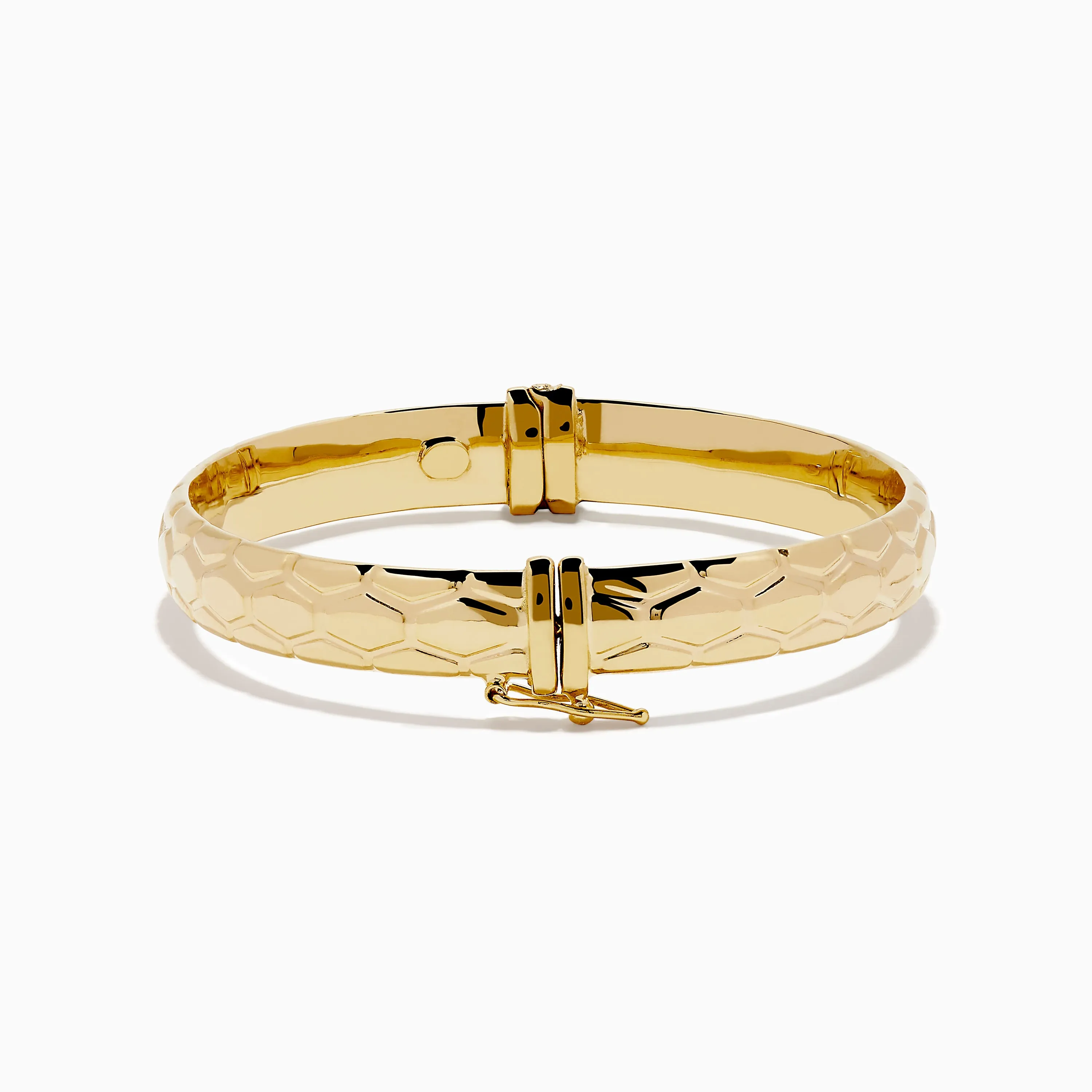 14K Yellow Gold Textured Hinge Bracelet sold by Effy product image thumbnail 4