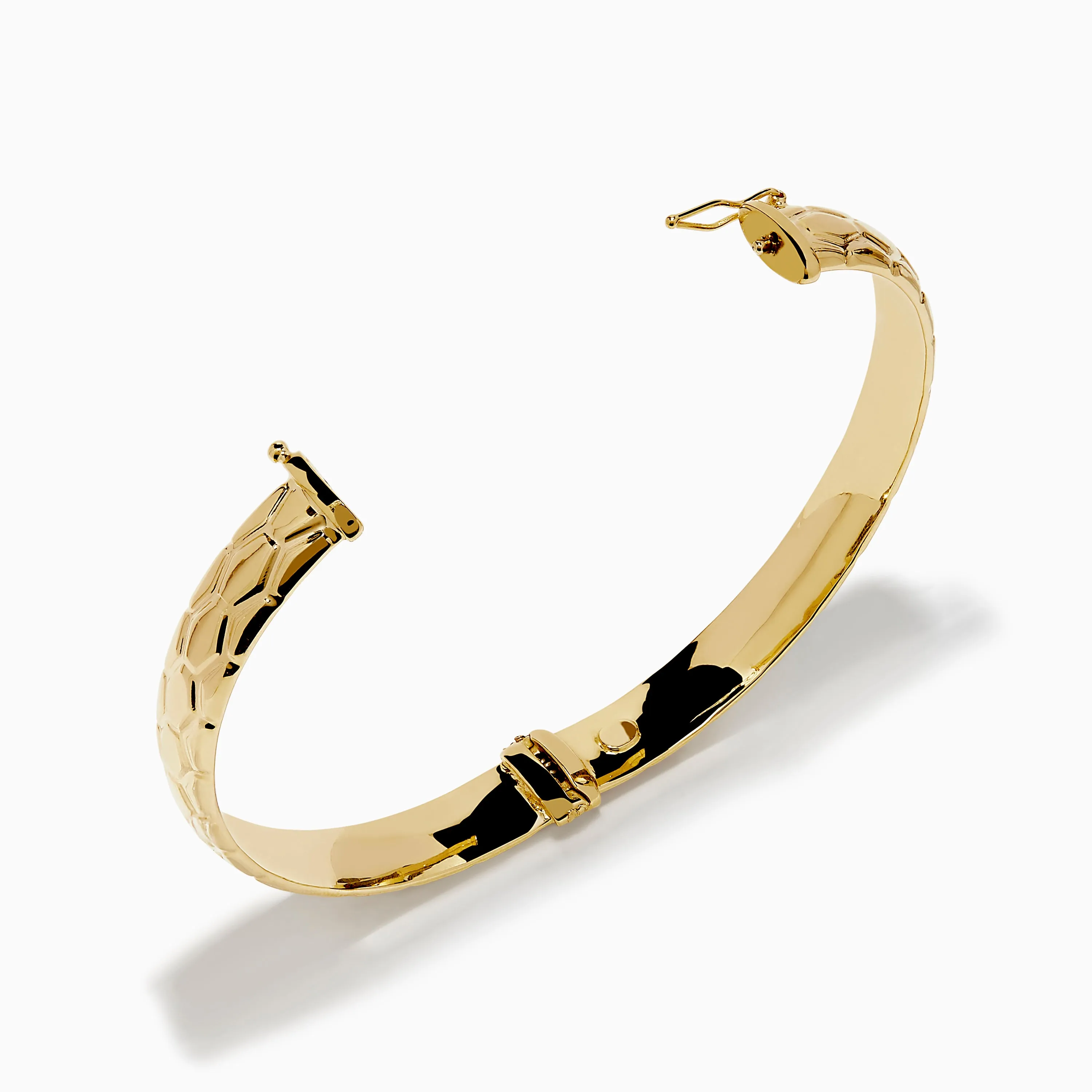 14K Yellow Gold Textured Hinge Bracelet sold by Effy product image thumbnail 2